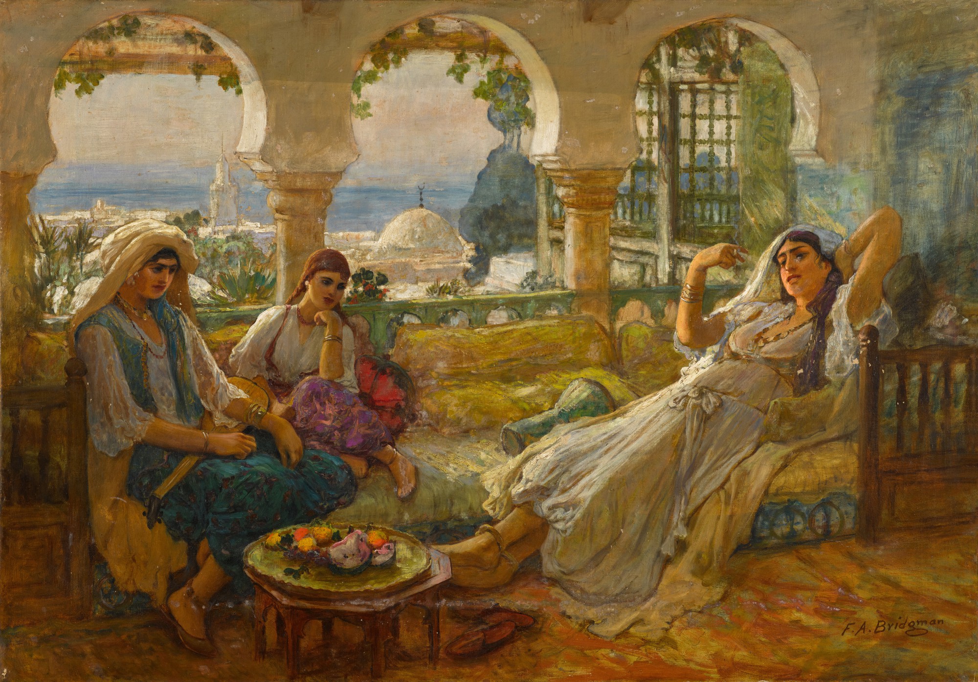Frederick Arthur Bridgman — On the Terrace