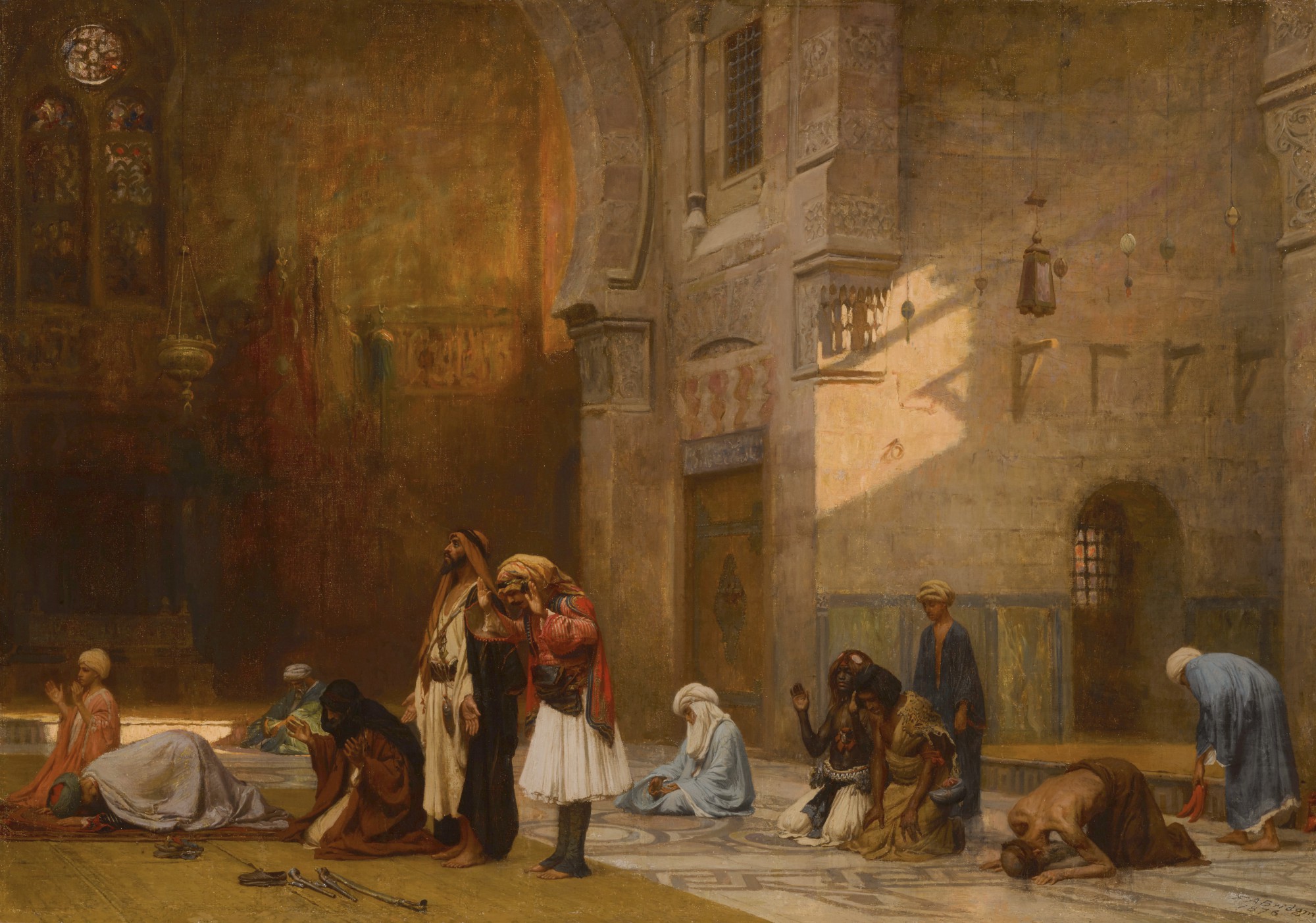 Frederick Arthur Bridgman — Prayer in the Mosque, Cairo