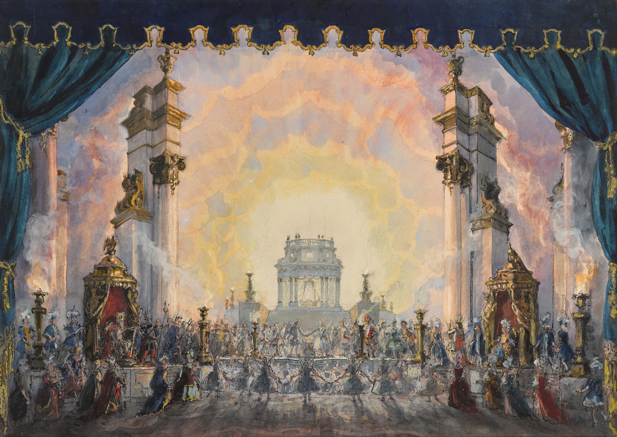 Stage Design for Les Noces de Psyché et de l'Amour