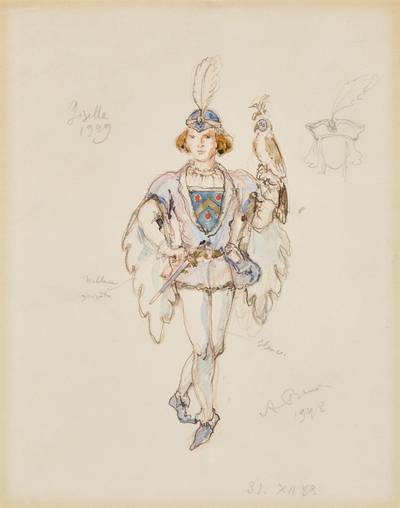 Three Costume Designs for Giselle