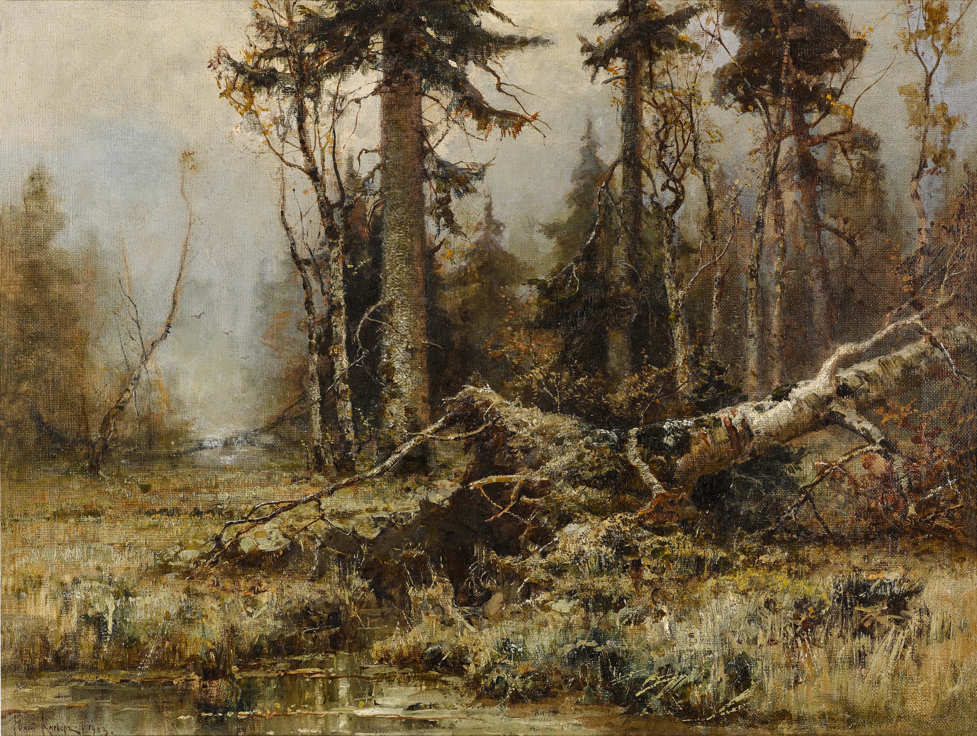 Yuli Yulievich Klever and Studio — Forest in the Early Morning 