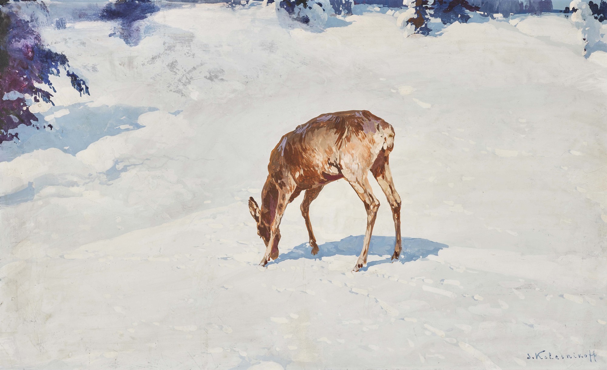 Deer in the Snow