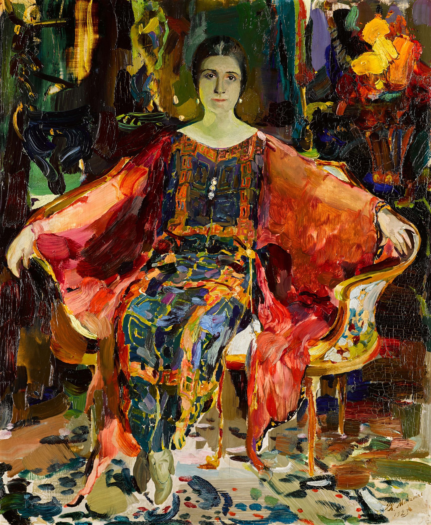 Filipp Andreevich Maliavin — Portrait of the Ballerina Alexandra Balashova
