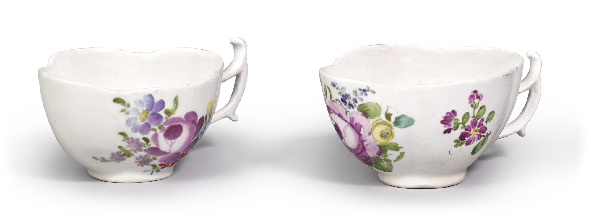 Unknown — A pair of porcelain teacups, Imperial Porcelain Manufactory, St Petersburg, period of Catherine II, circa 1750