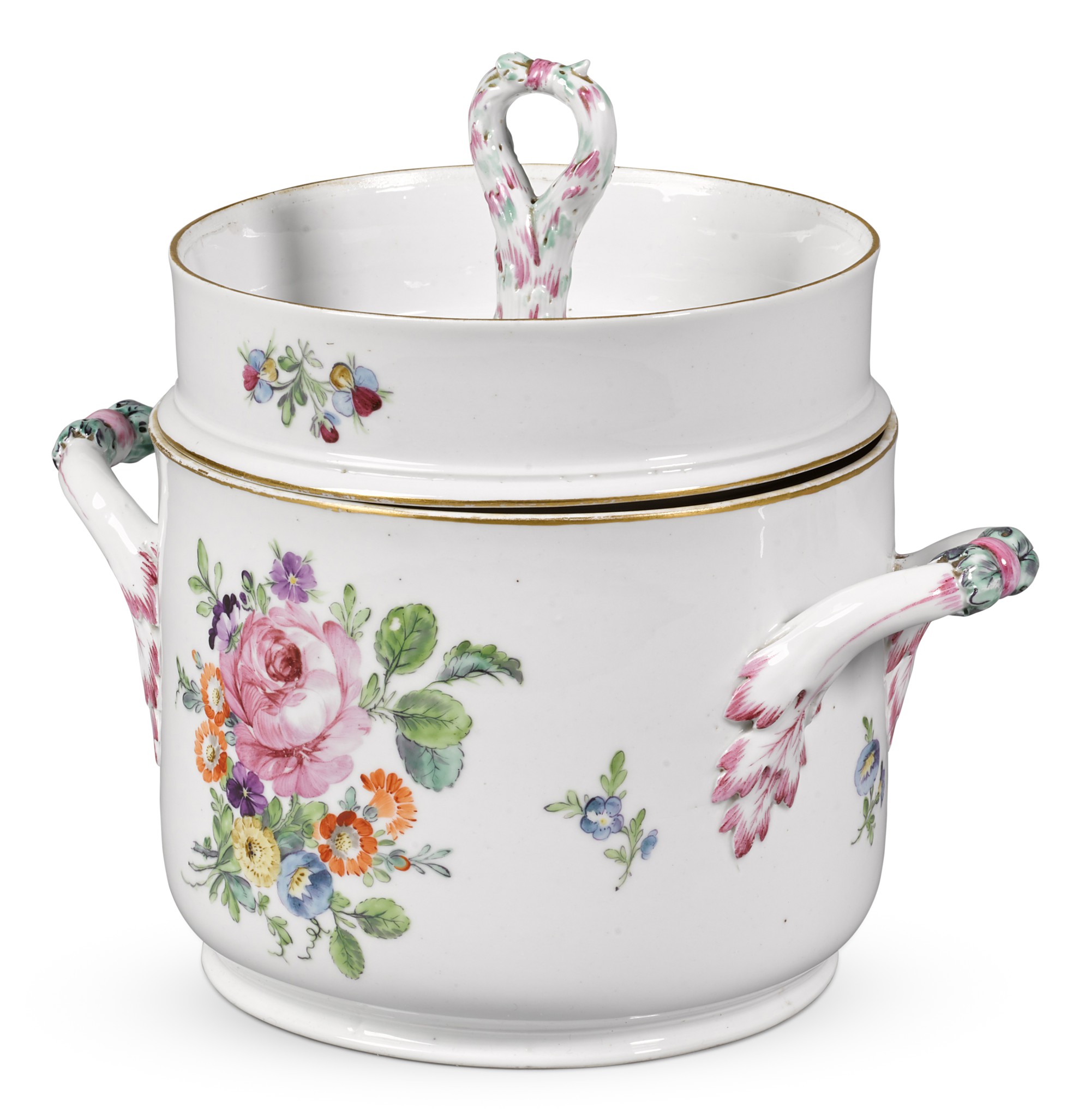 Unknown — A Russian porcelain ice pail and cover from the Everyday Service, Imperial Porcelain Factory, St Petersburg, Period of Catherine II, late-18th century