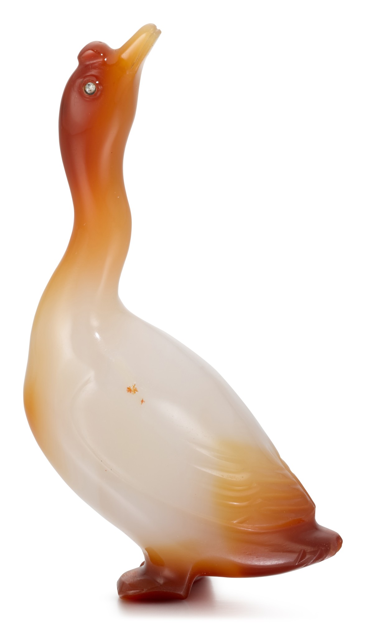 A Fabergé agate model of a goose, St Petersburg, circa 1900 — A Fabergé agate model of a goose, St Petersburg, circa 1900