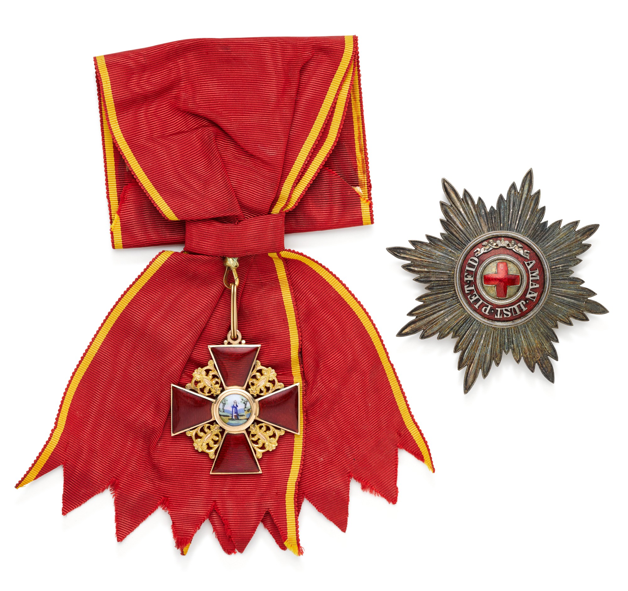 Unknown — The Order of St Anne, Grand Cross set of insignia, St Petersburg, circa 1900-1910