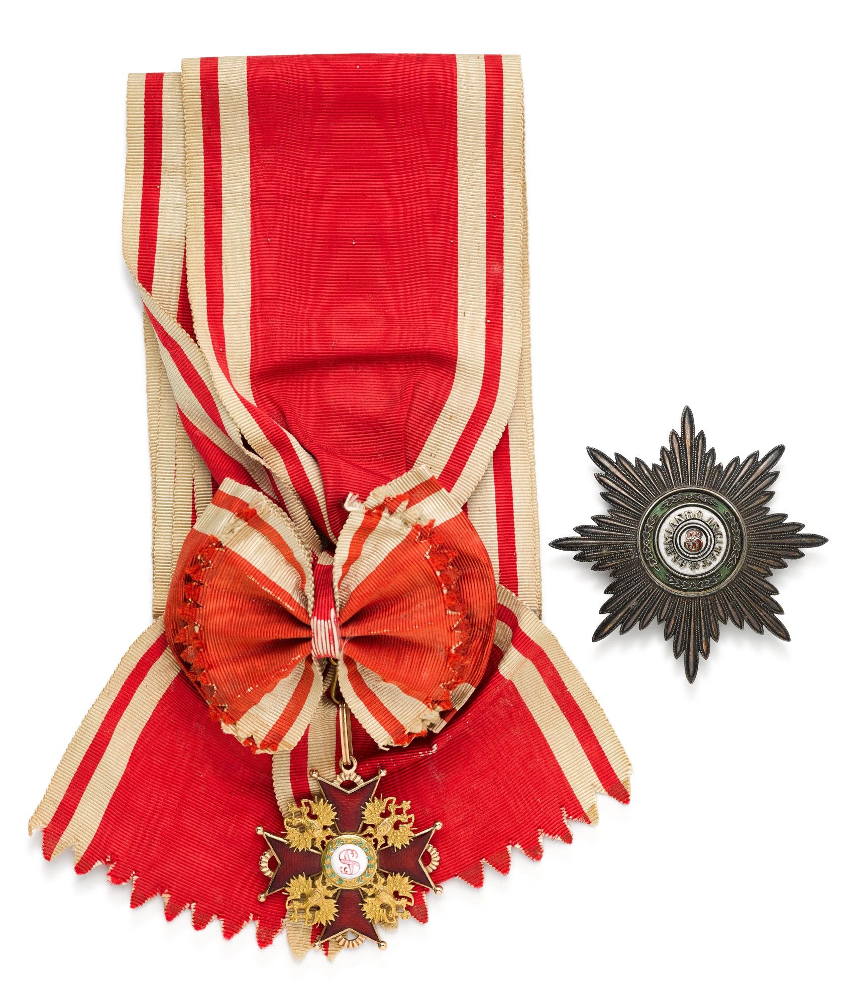 Unknown — The Order of St Stanislaus, Grand Cross set of insignia, First Class, Keibel, St Petersburg, circa 1890