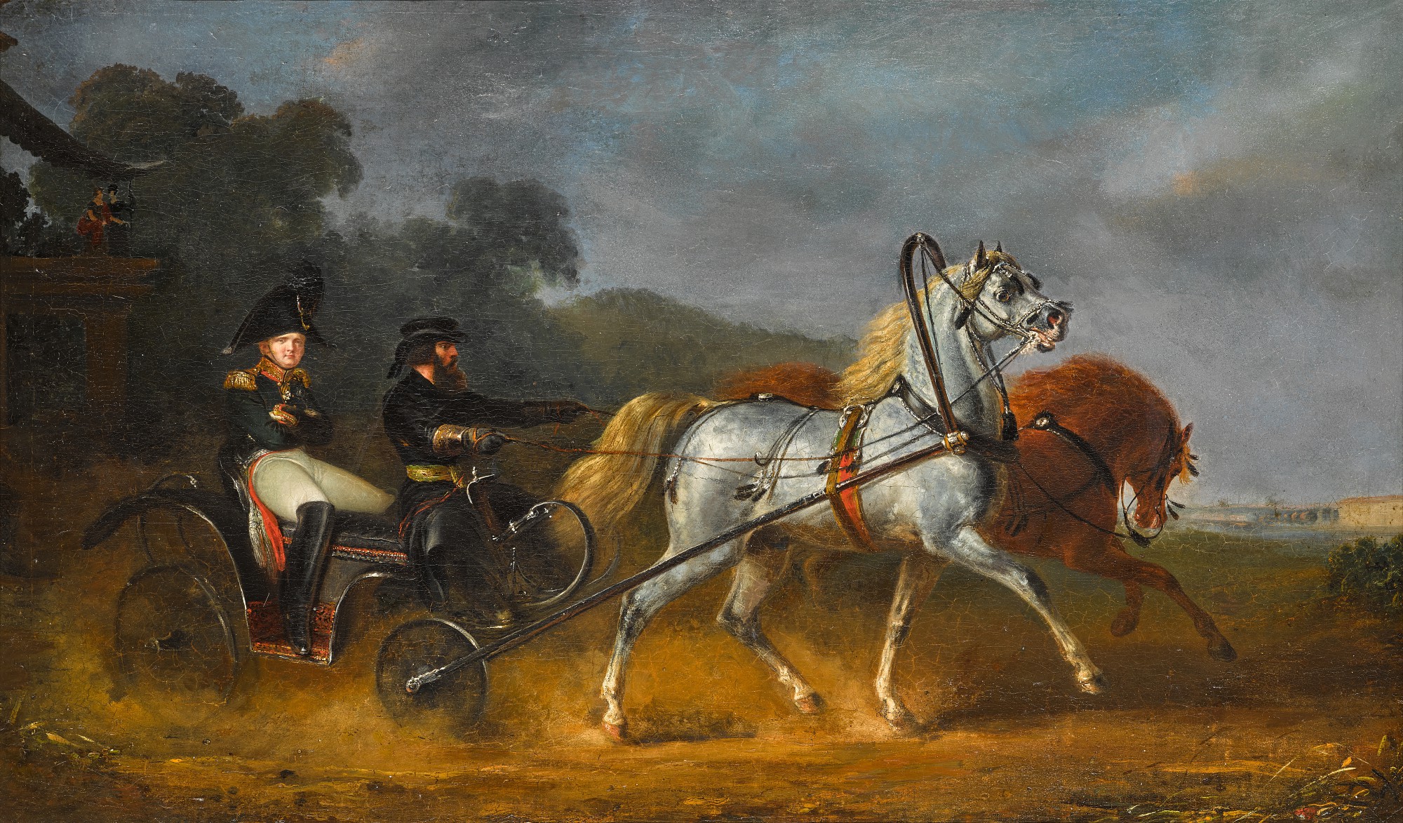 Alexander Ivanovich Sauerweid — Alexander I and his Coachman Ilya Baikov