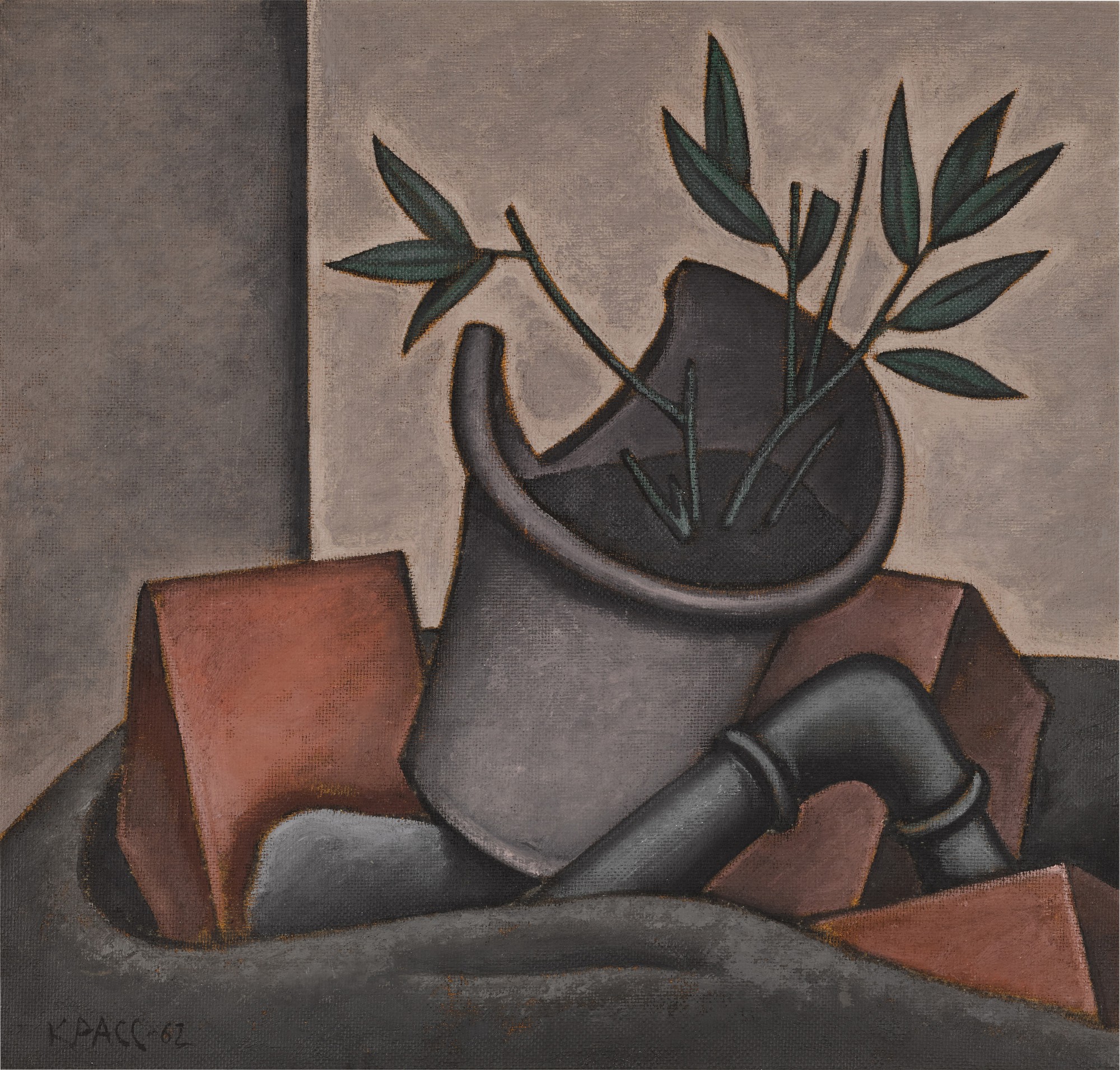 Still Life with Broken Flower Pot