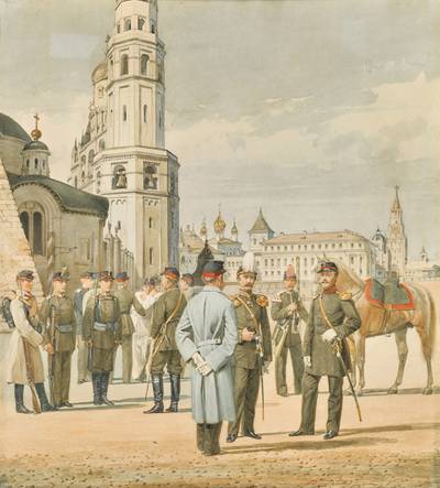 Officers and Cadets of the 3rd Alexandrovsky Military School in the Moscow Kremlin