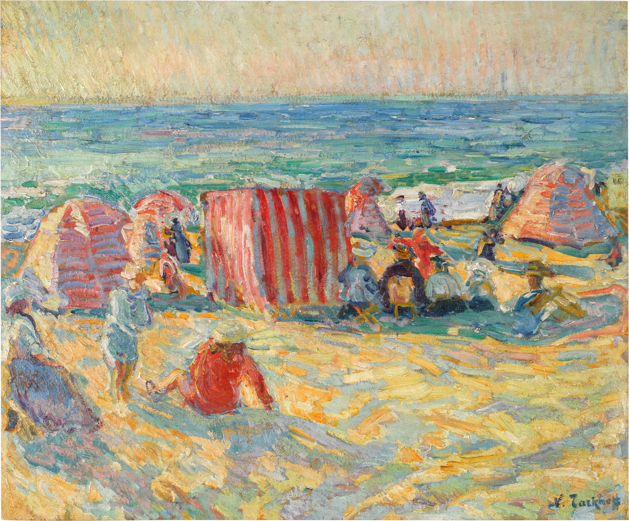 Plage ensoleillée
