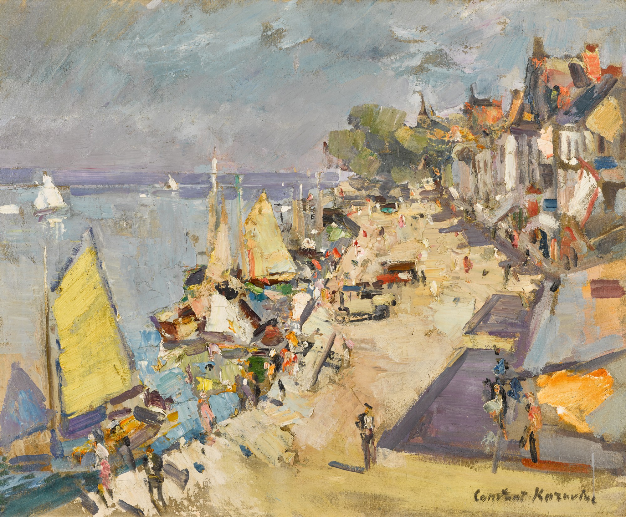 Konstantin Alexeevich Korovin — French Seaside Town in Summer