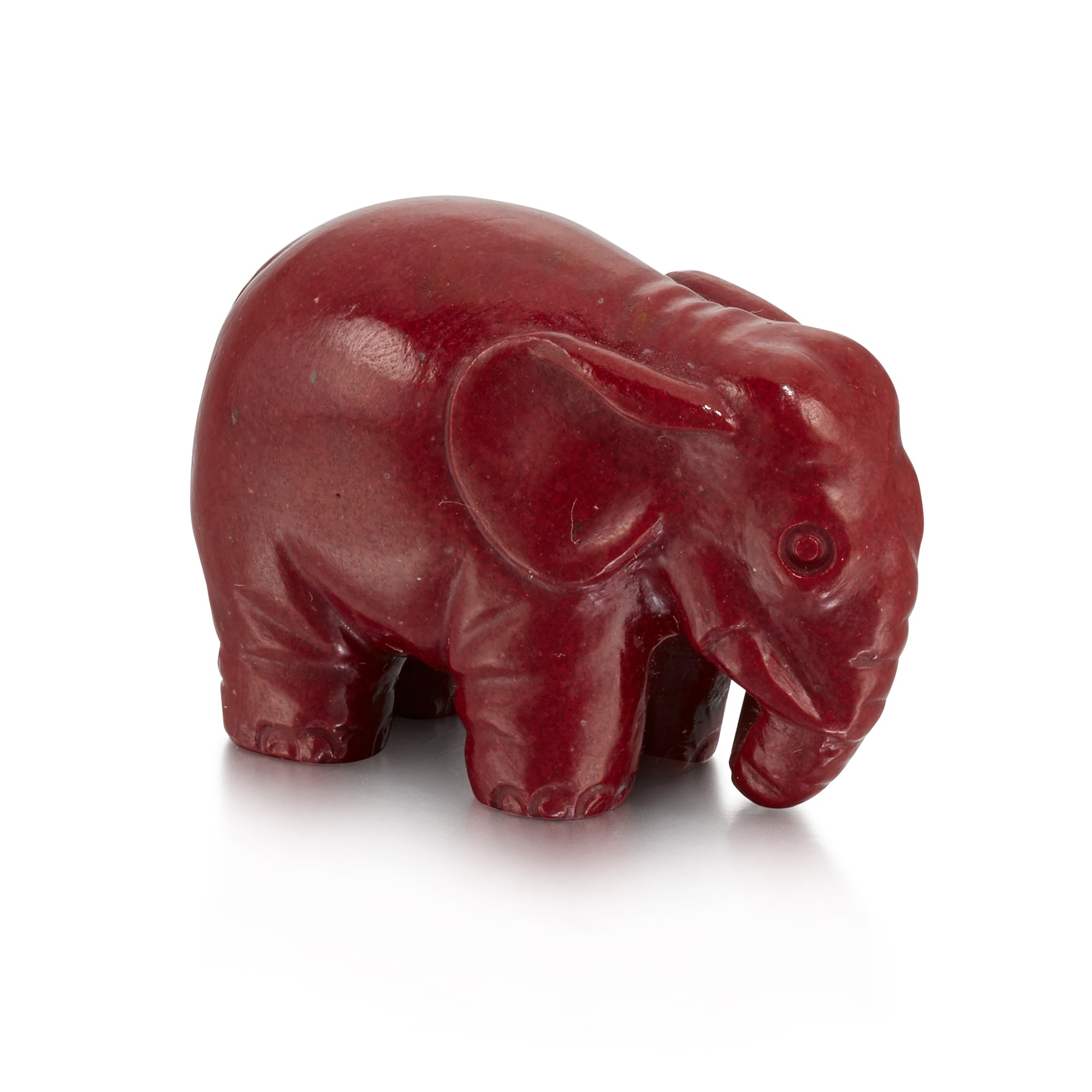 A Russian Purpurin Elephant, probably St Petersburg, circa 1900 — A Russian Purpurin Elephant, probably Fabergé, St Petersburg, circa 1900    