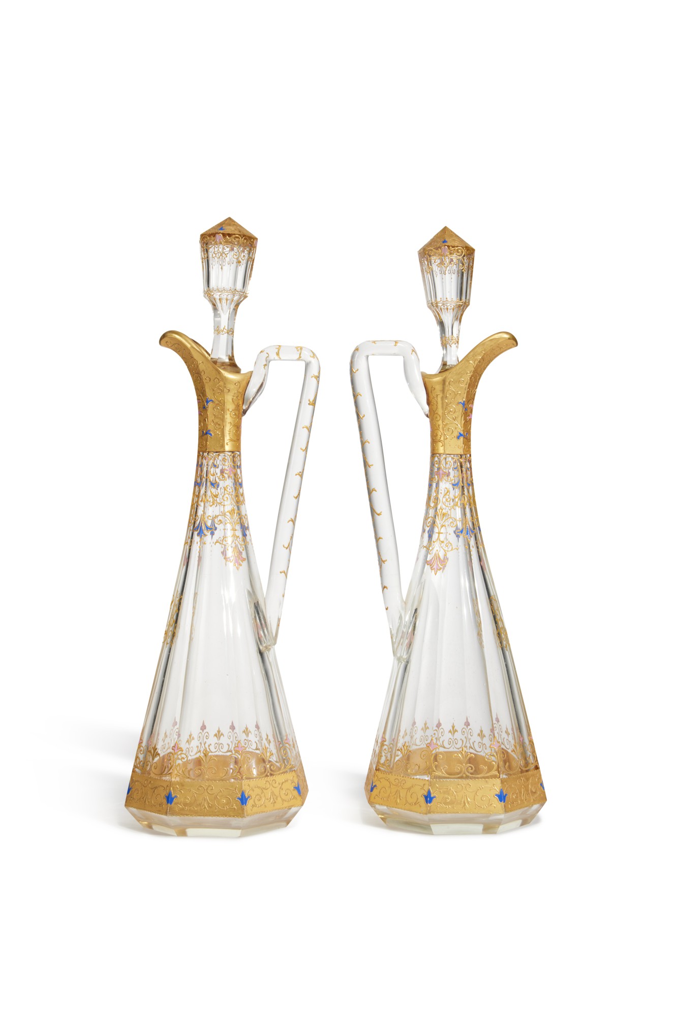 Unknown (Historical) — A pair of glass decanters with stoppers, Imperial Glass Factory, St Petersburg, period of Nicholas I (1825-1855)