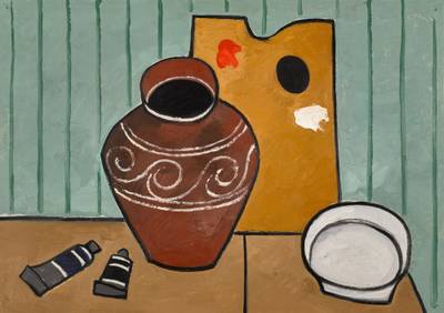 Still Life with Jug, Palette and Tubes of Paint