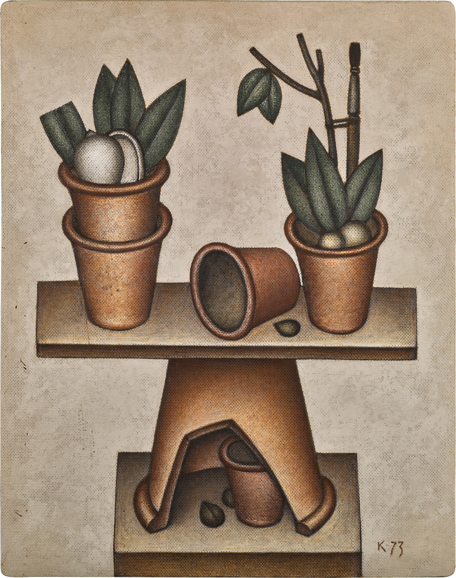 Still Life with Flower Pots