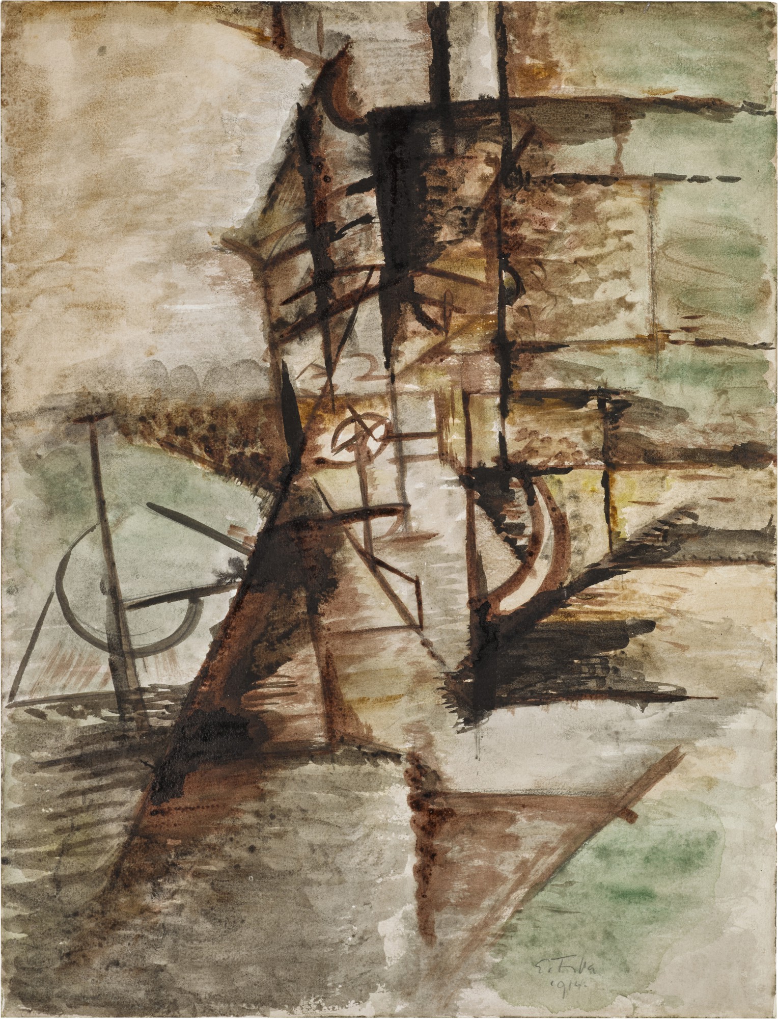 Emil Filla — Cubist Still Life (Kubistické zátiší)
