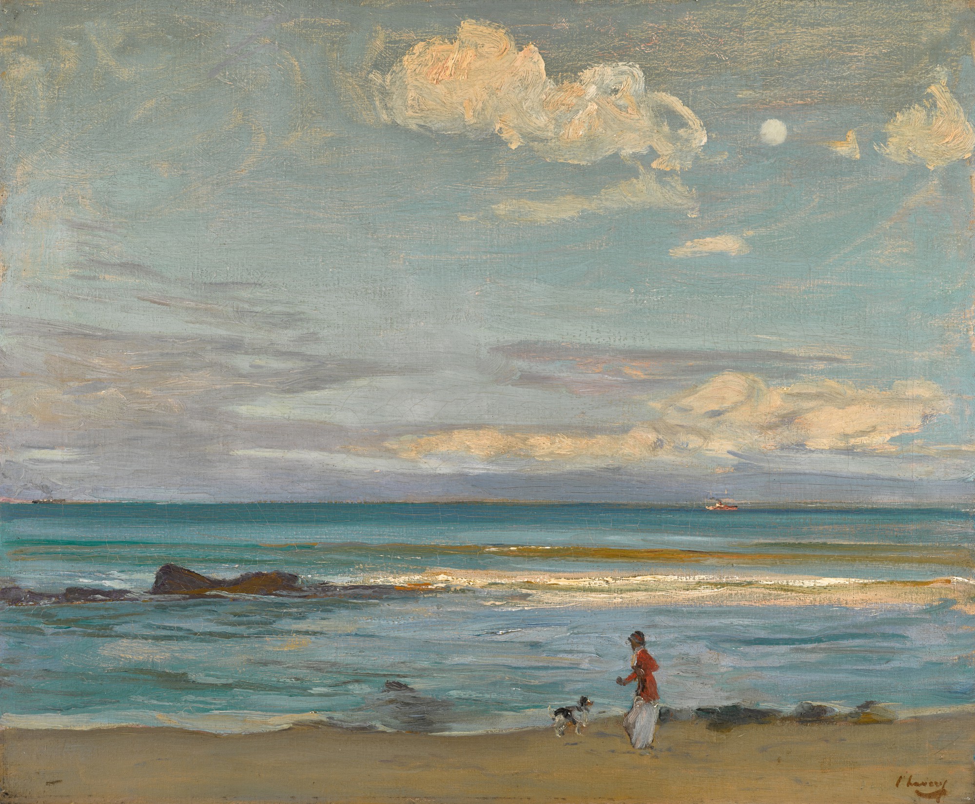 Sir John Lavery — Evening, Coast of Spain from Tangier