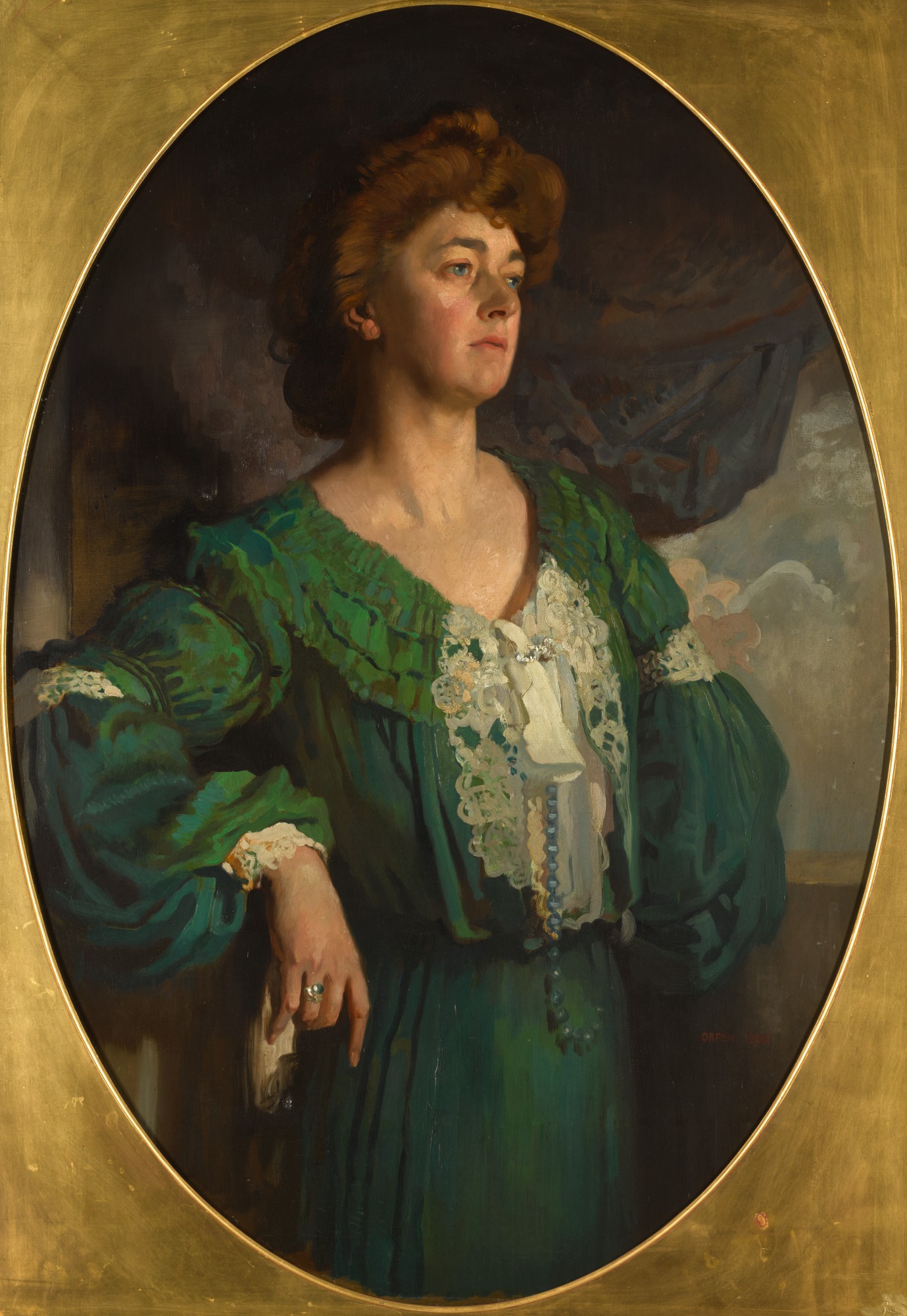 Portrait of Mary, Lady Gerard in a Green Dress