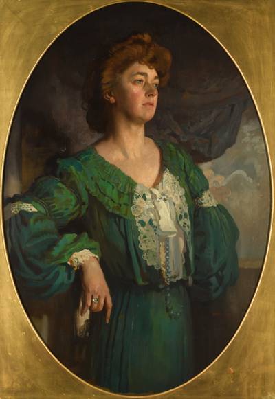 Portrait of Mary, Lady Gerard in a Green Dress