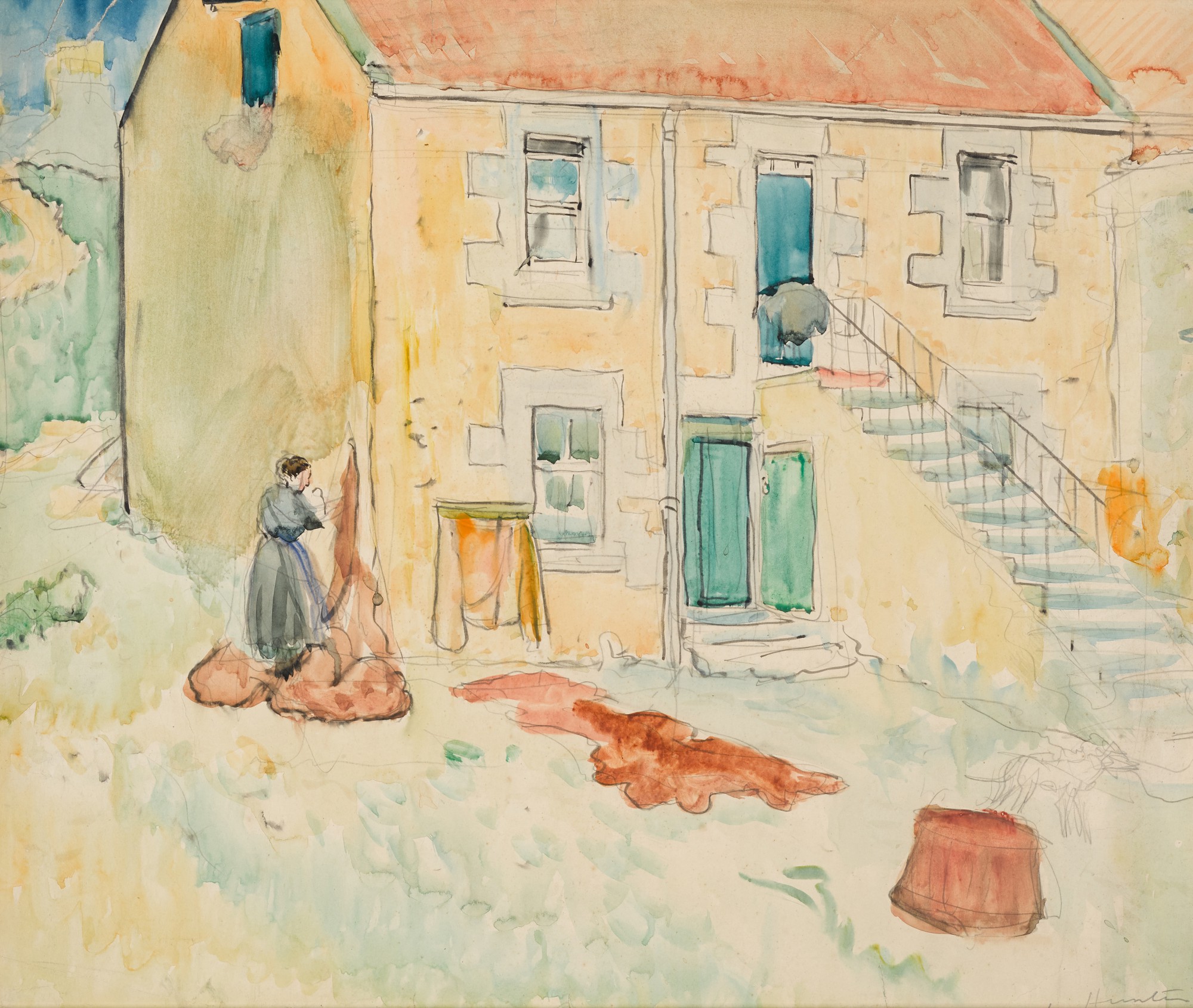 Woman with Fishing Nets