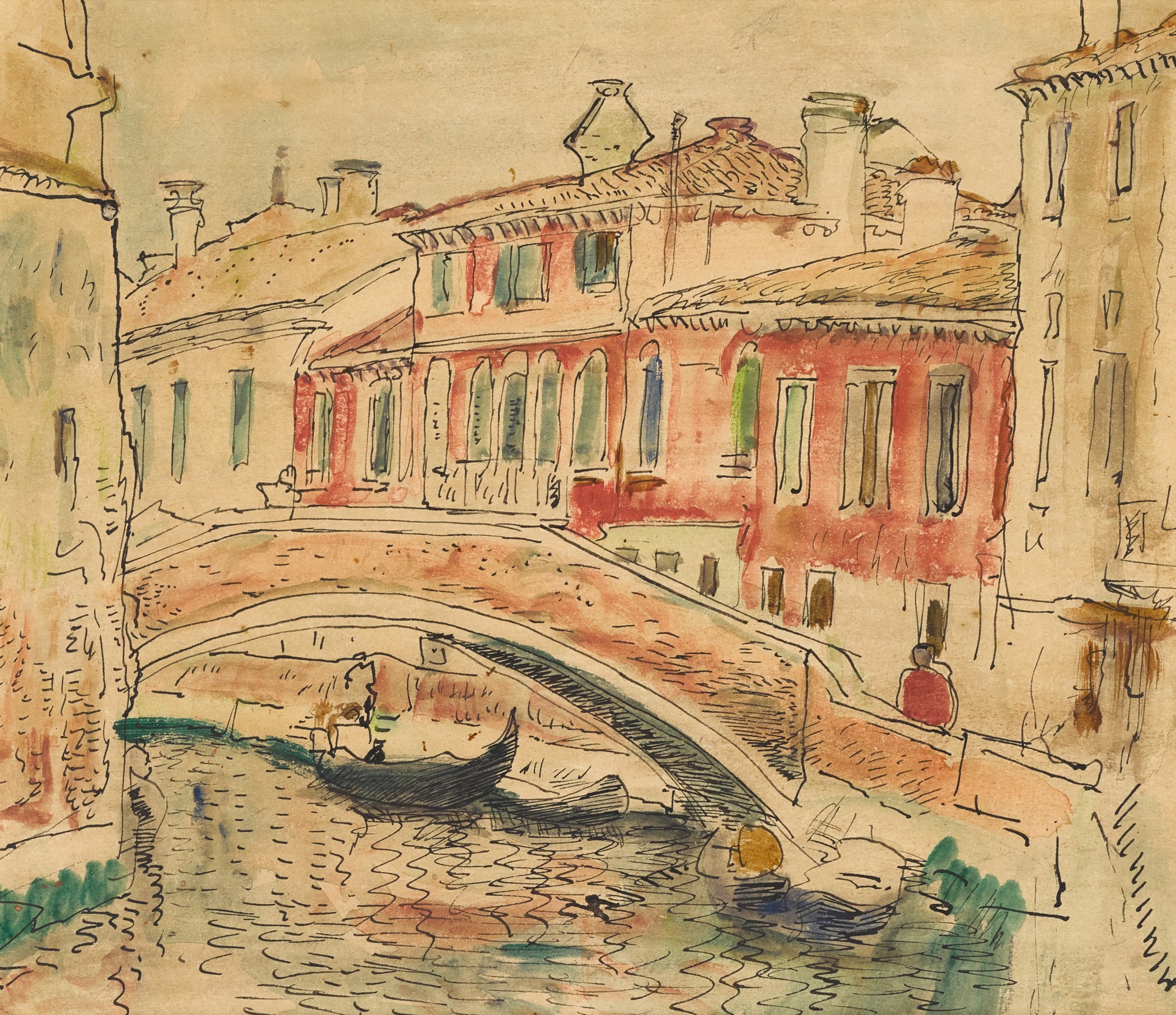 George Leslie Hunter — Bridge in Venice