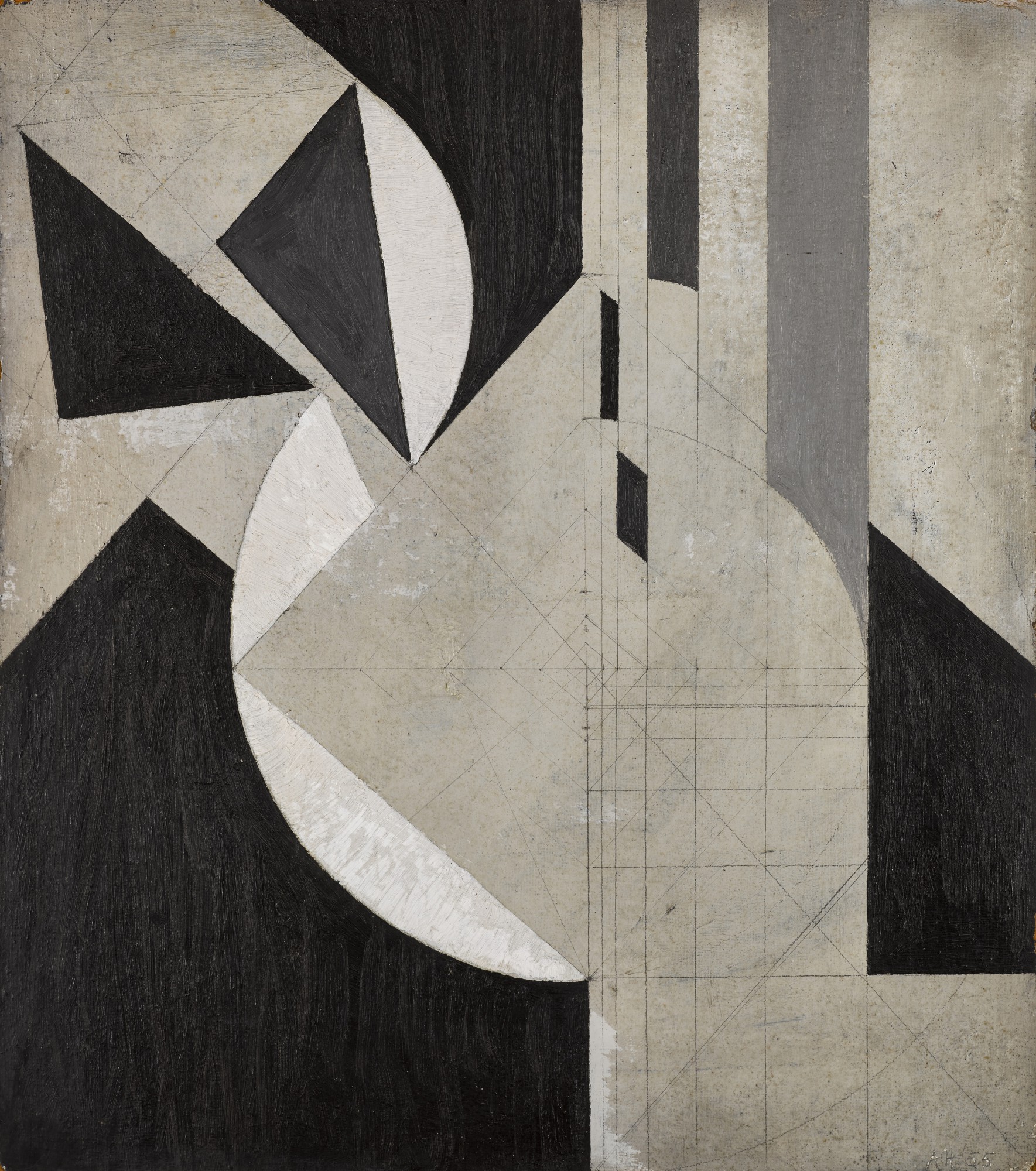 Adrian Heath — Untitled (Black/White)