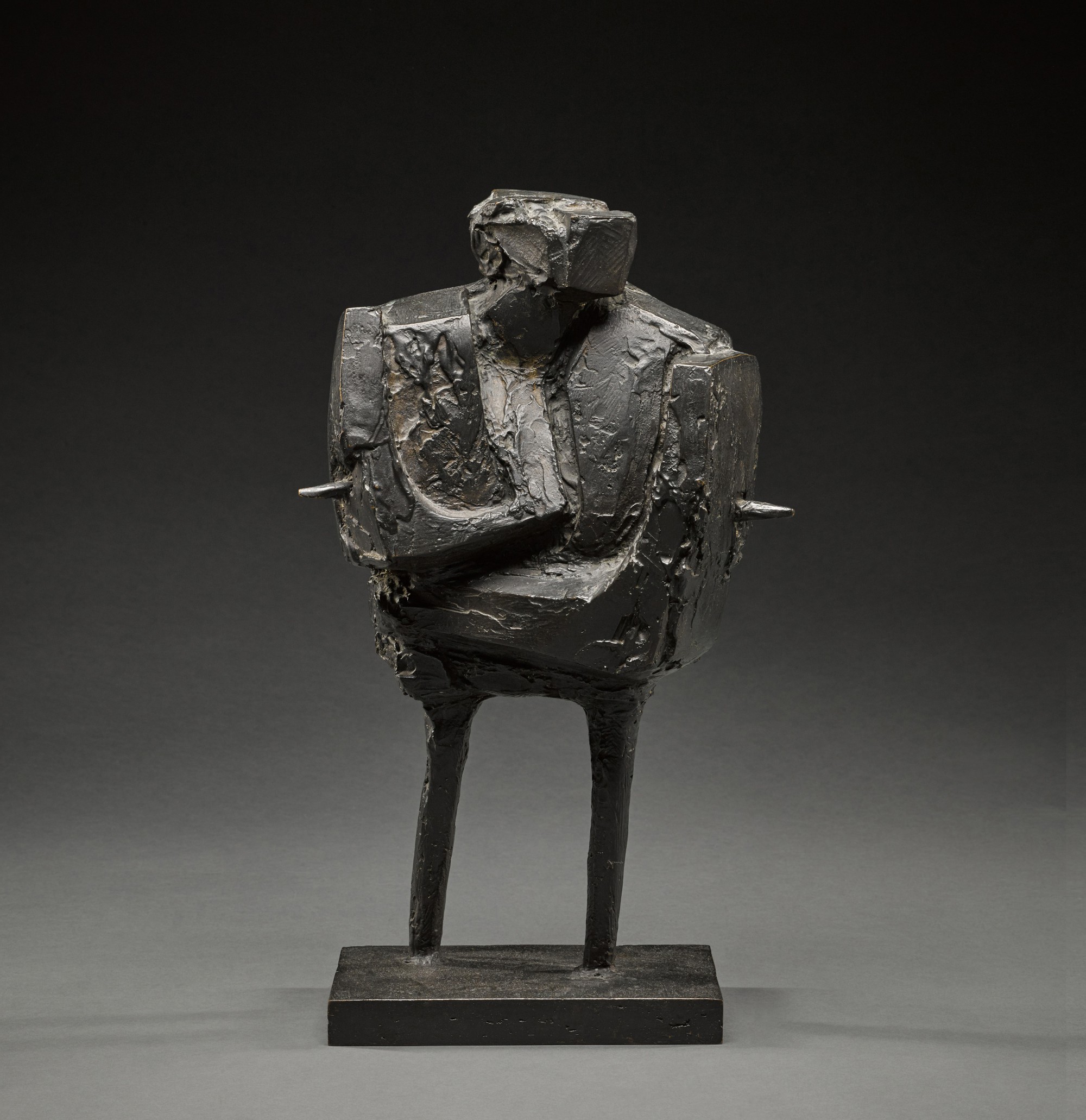 Maquette for Large Standing Armed Figure