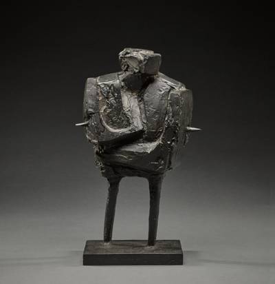 Maquette for Large Standing Armed Figure