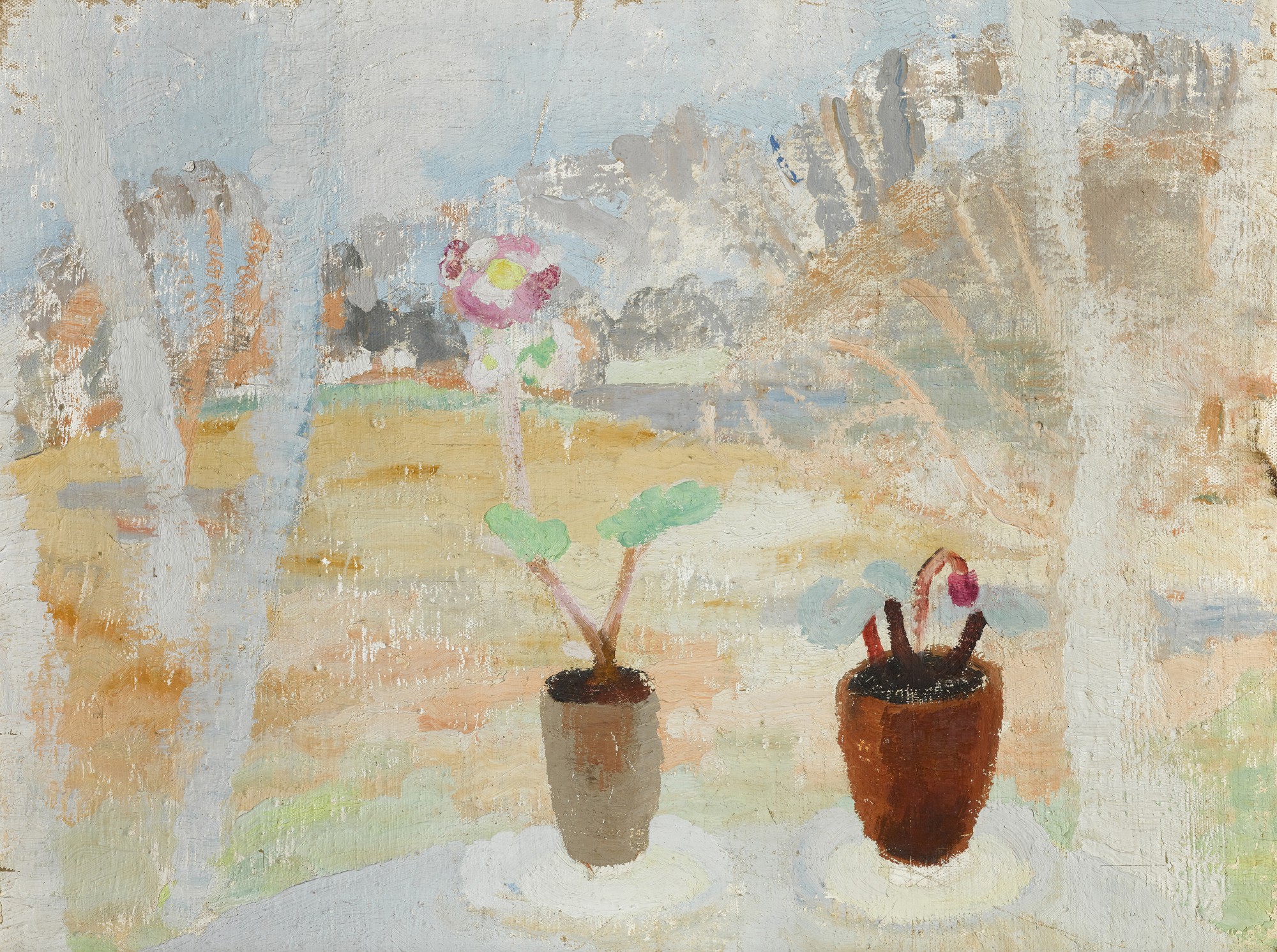 Winifred Nicholson — Cyclamen on a Window Ledge
