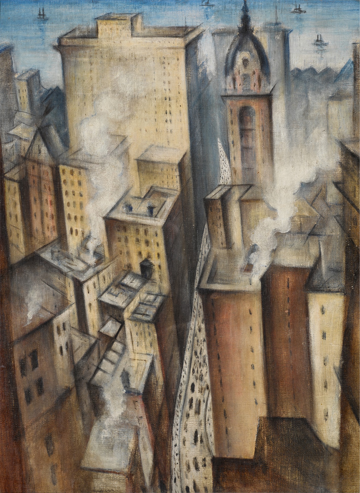 Christopher Richard Wynne Nevinson — New York from the Woolworth Tower
