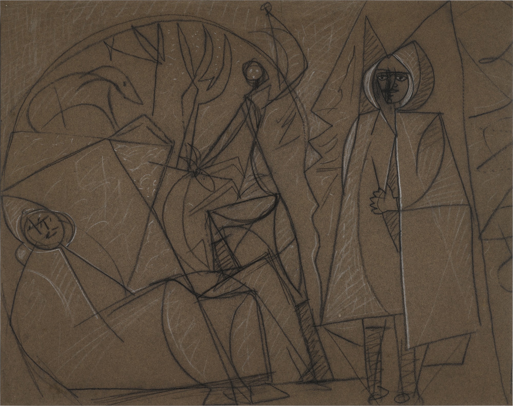 Drawing for Homage to Alones