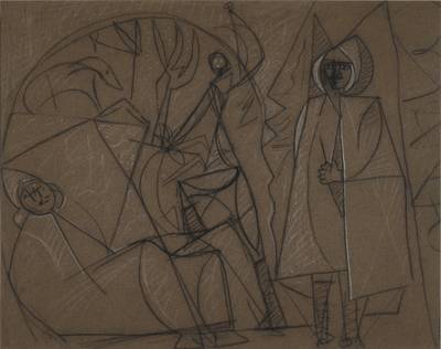 Drawing for Homage to Alones