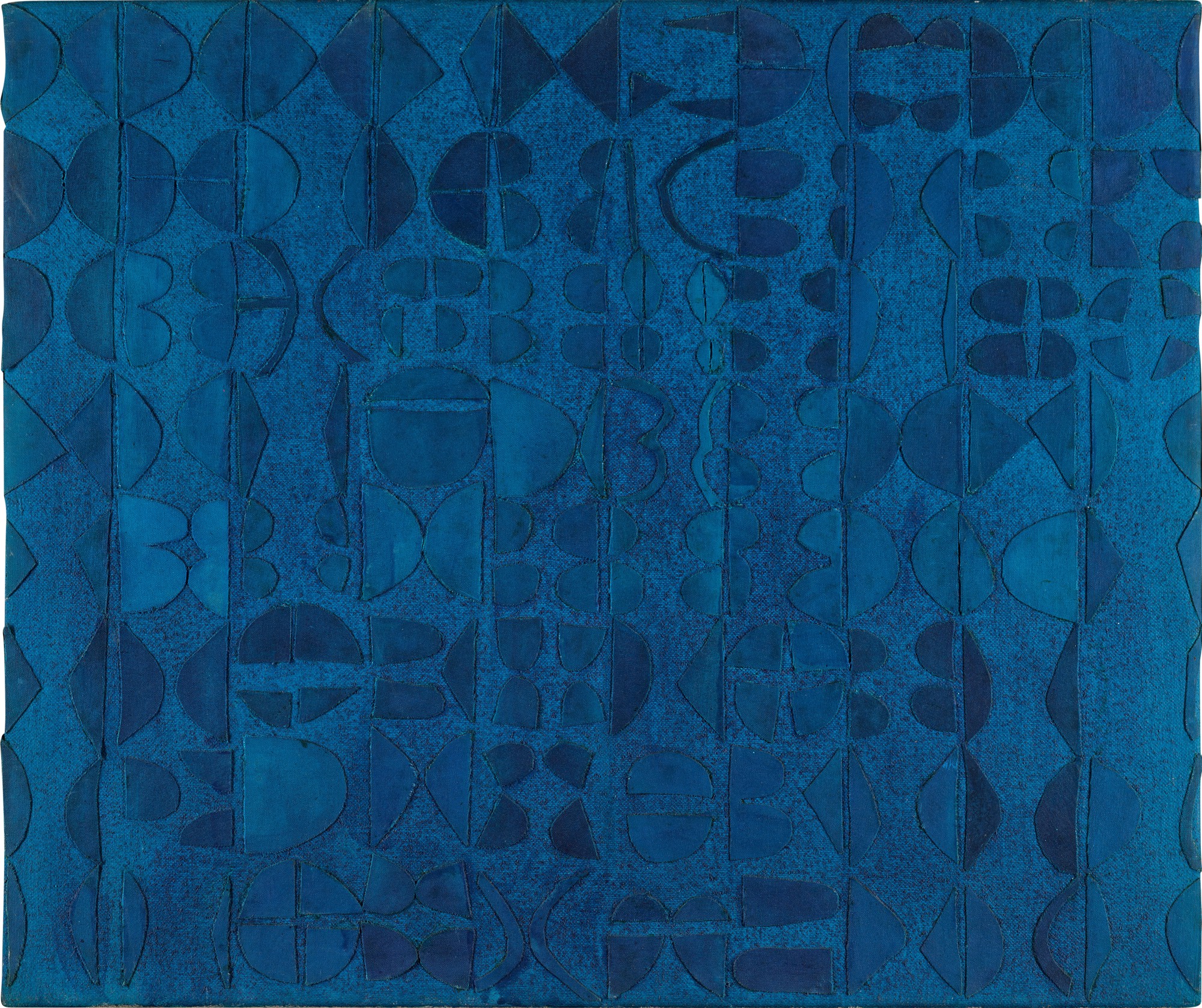 Sir Terry Frost — Blue Collage