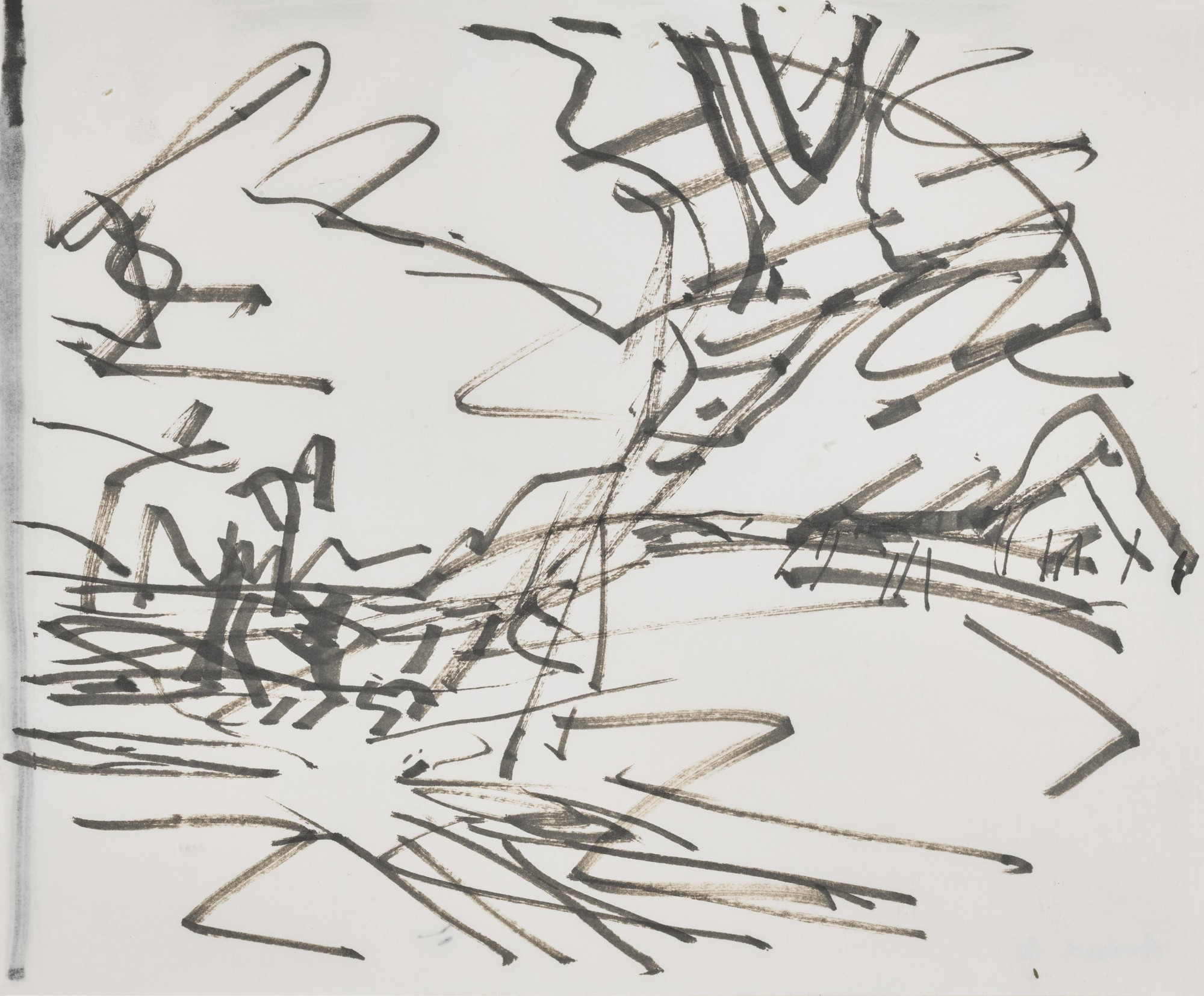 Frank Auerbach — Study for Tree on Primrose Hill