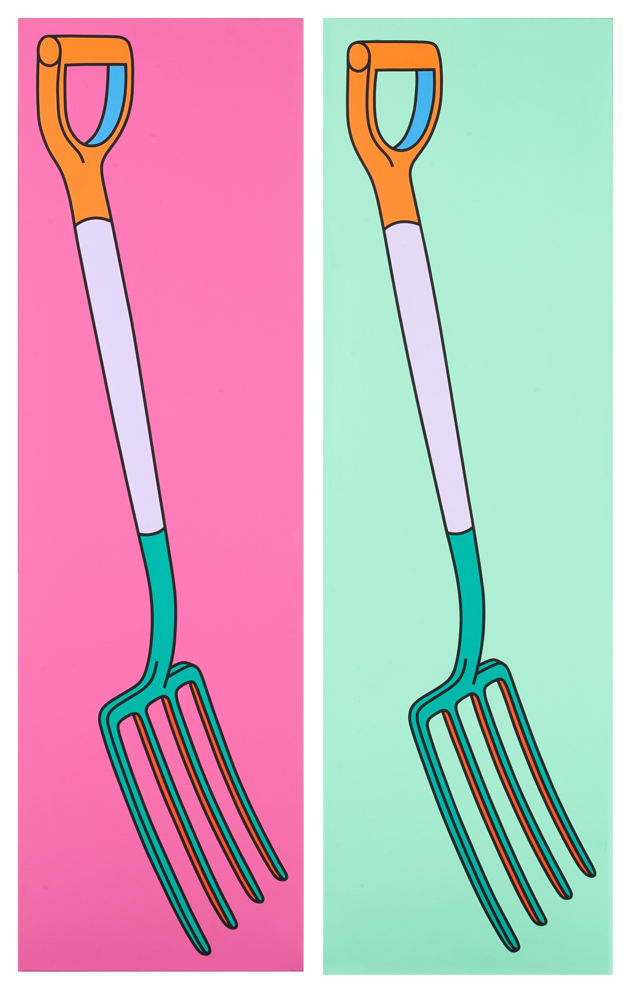 Pitchfork on Green, Pitchfork on Pink