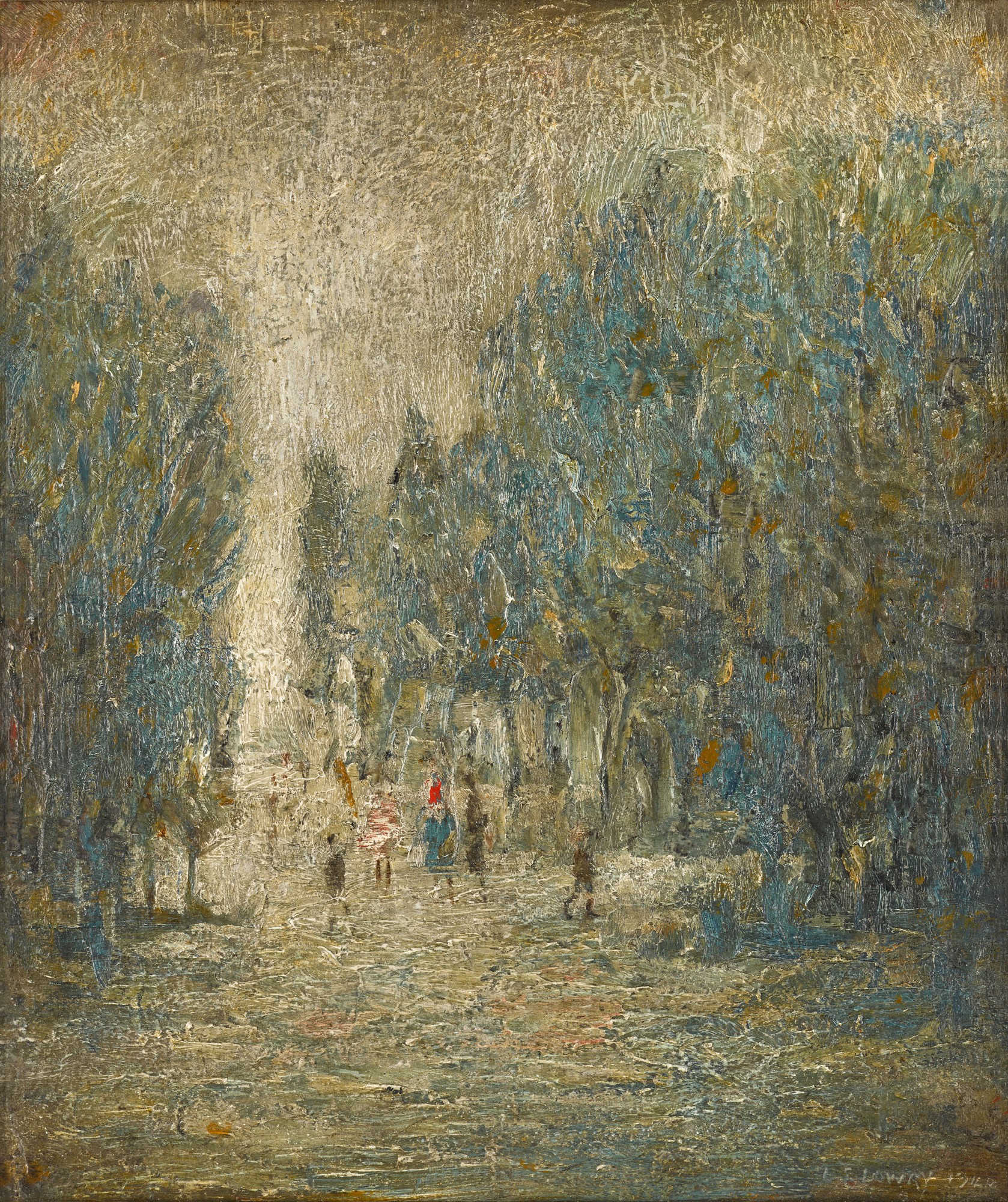 Laurence Stephen Lowry — Road Through a Wood
