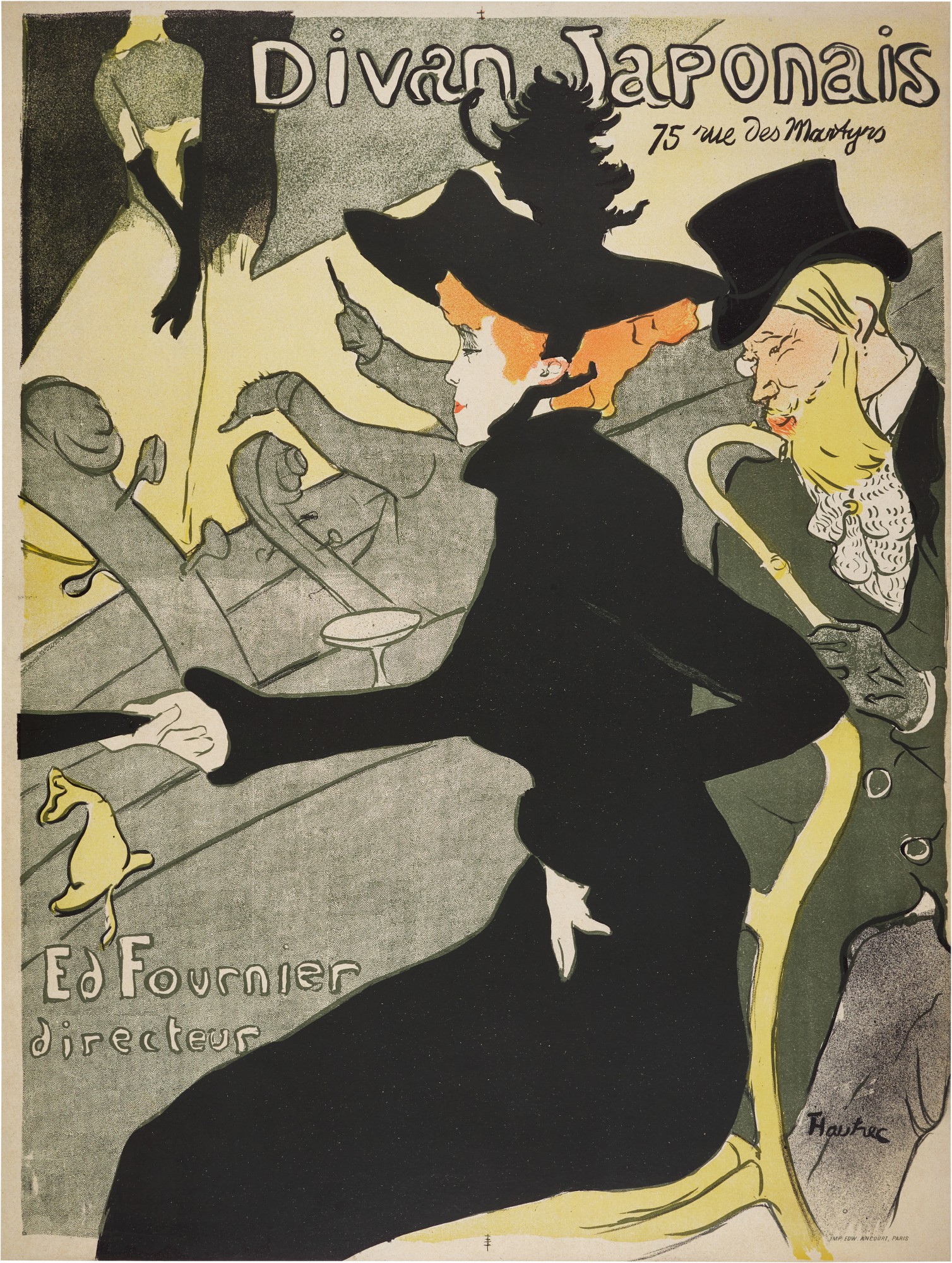 Henri de Toulouse-Lautrec — Le Divan Japonais (D. 341; Adr. 8; W. P11)