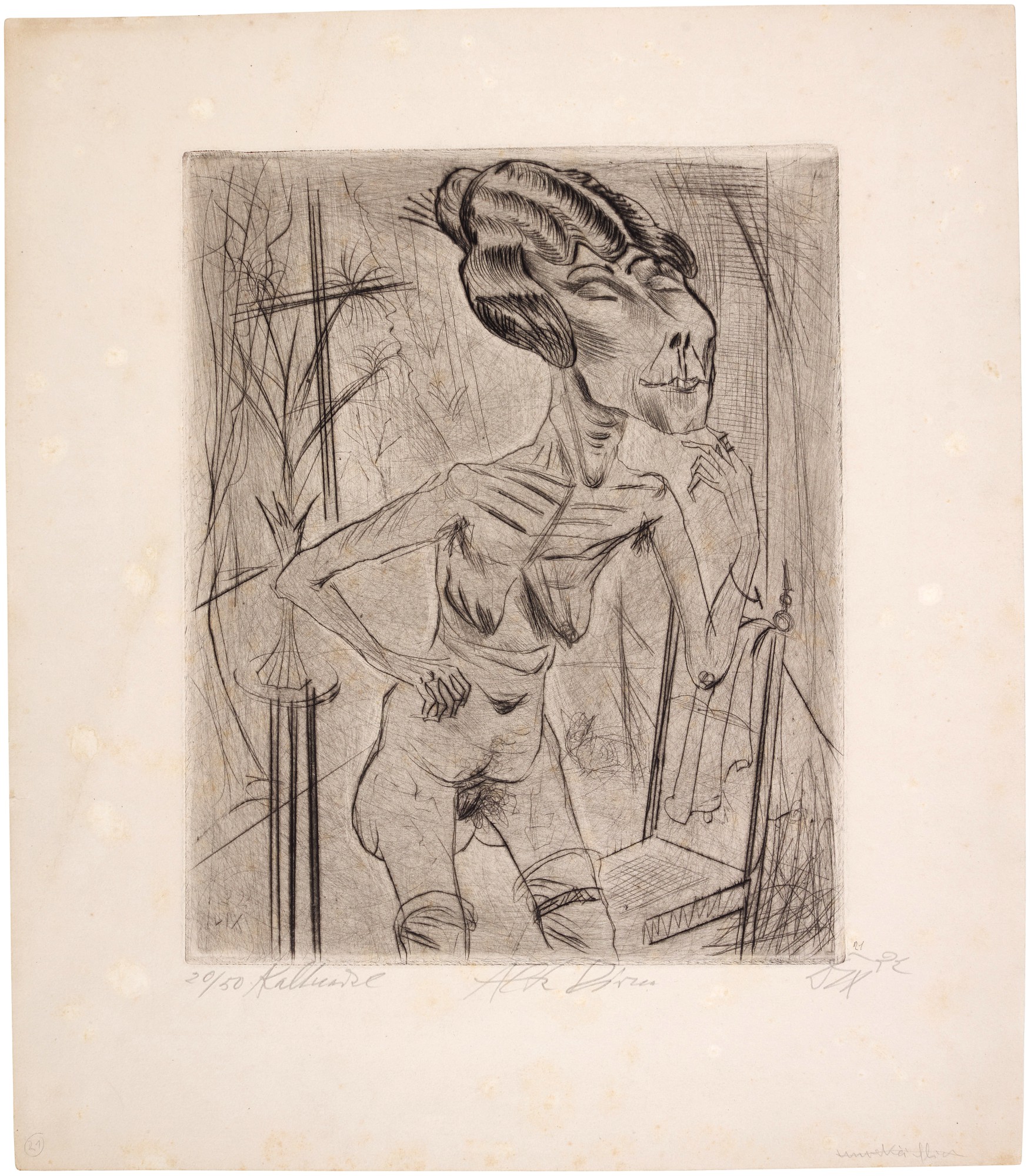Otto Dix — Alte Dirne (K. 18II)