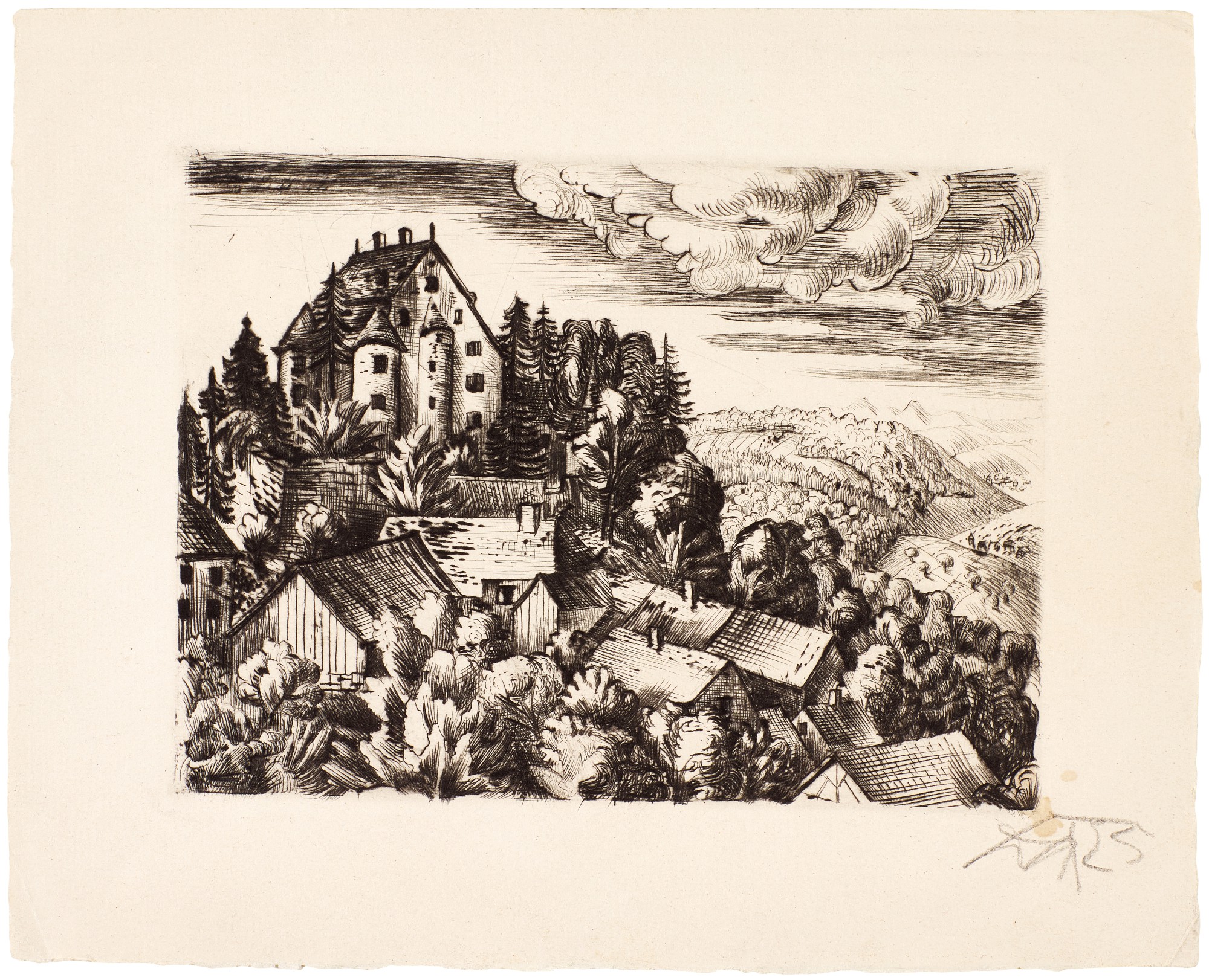 Otto Dix — Schloss Randegg (K. 128)