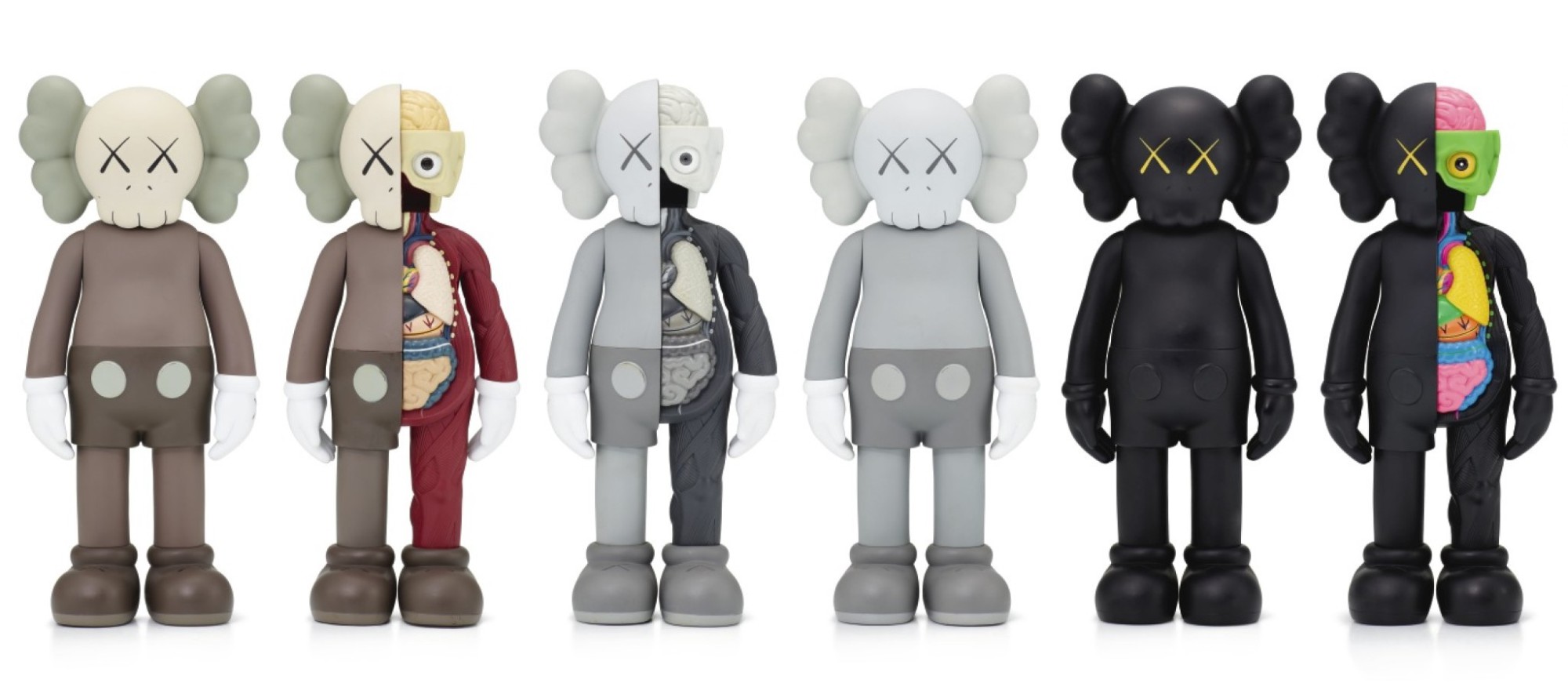 KAWS — Companion (Full Bodied; and Flayed) (Six Works)