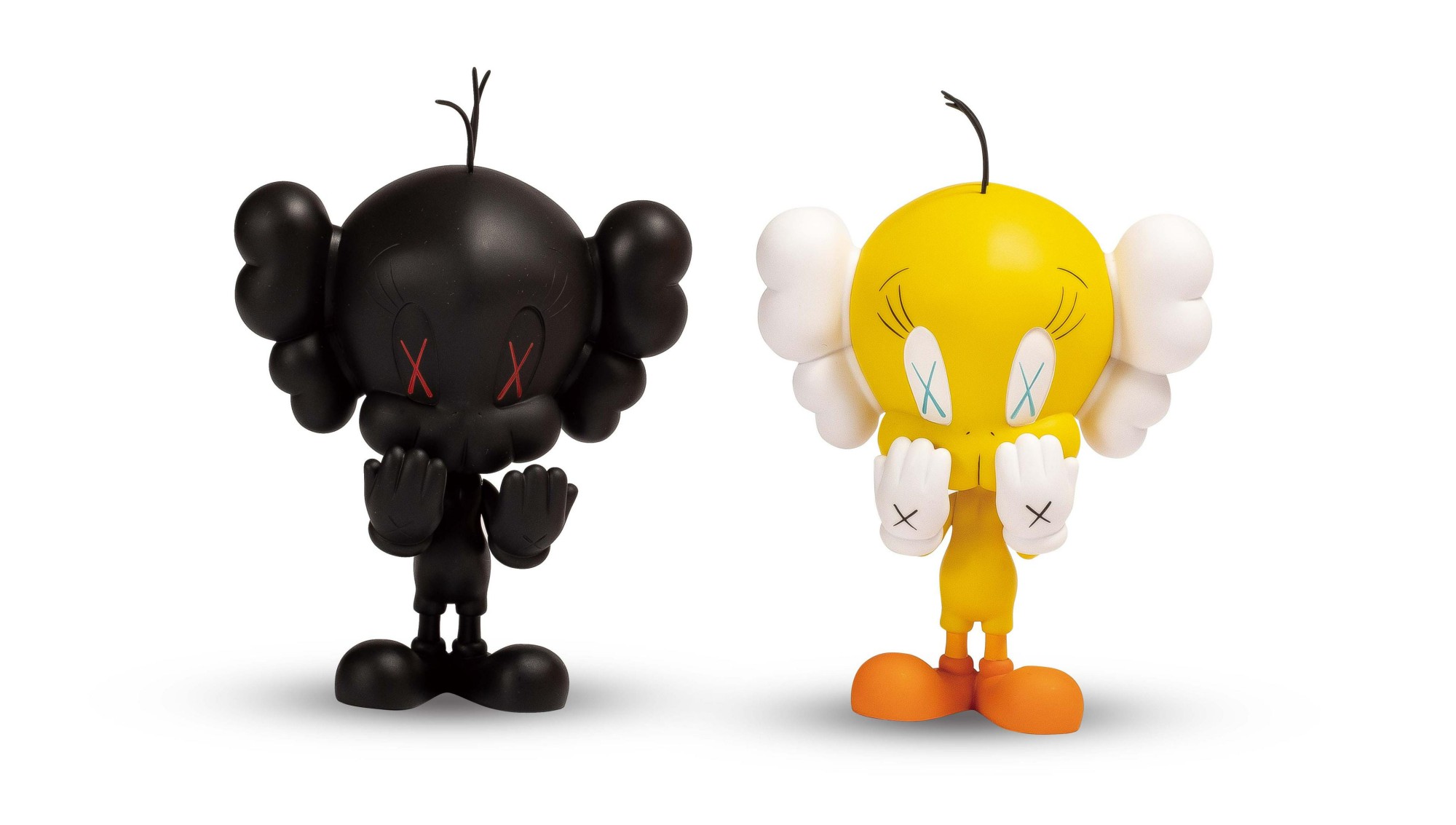 KAWS — Tweety (Black; and Yellow) (Two Works)