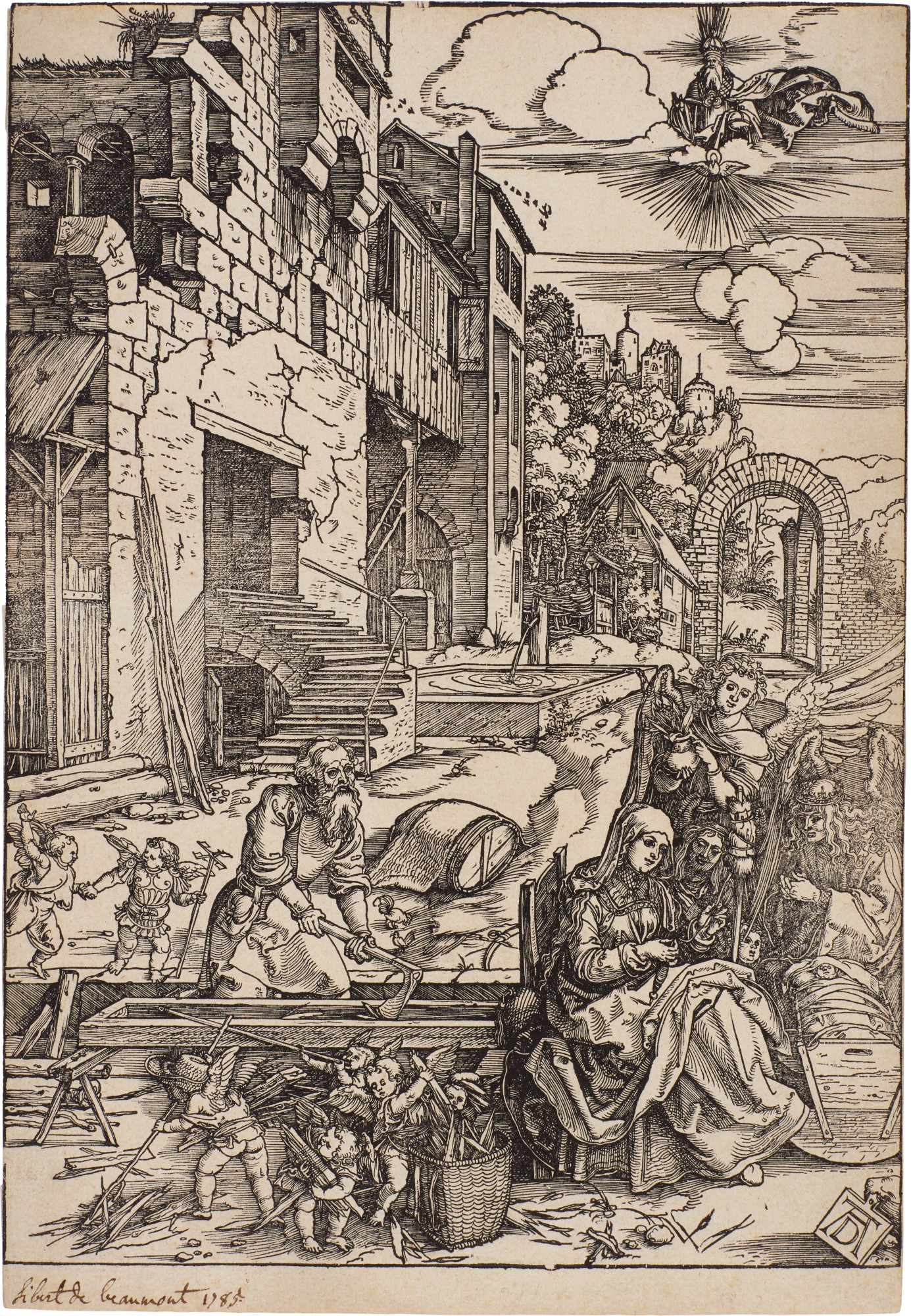 Albrecht Dürer — The Holy Family in Egypt (B. 90; M., Holl. 202)