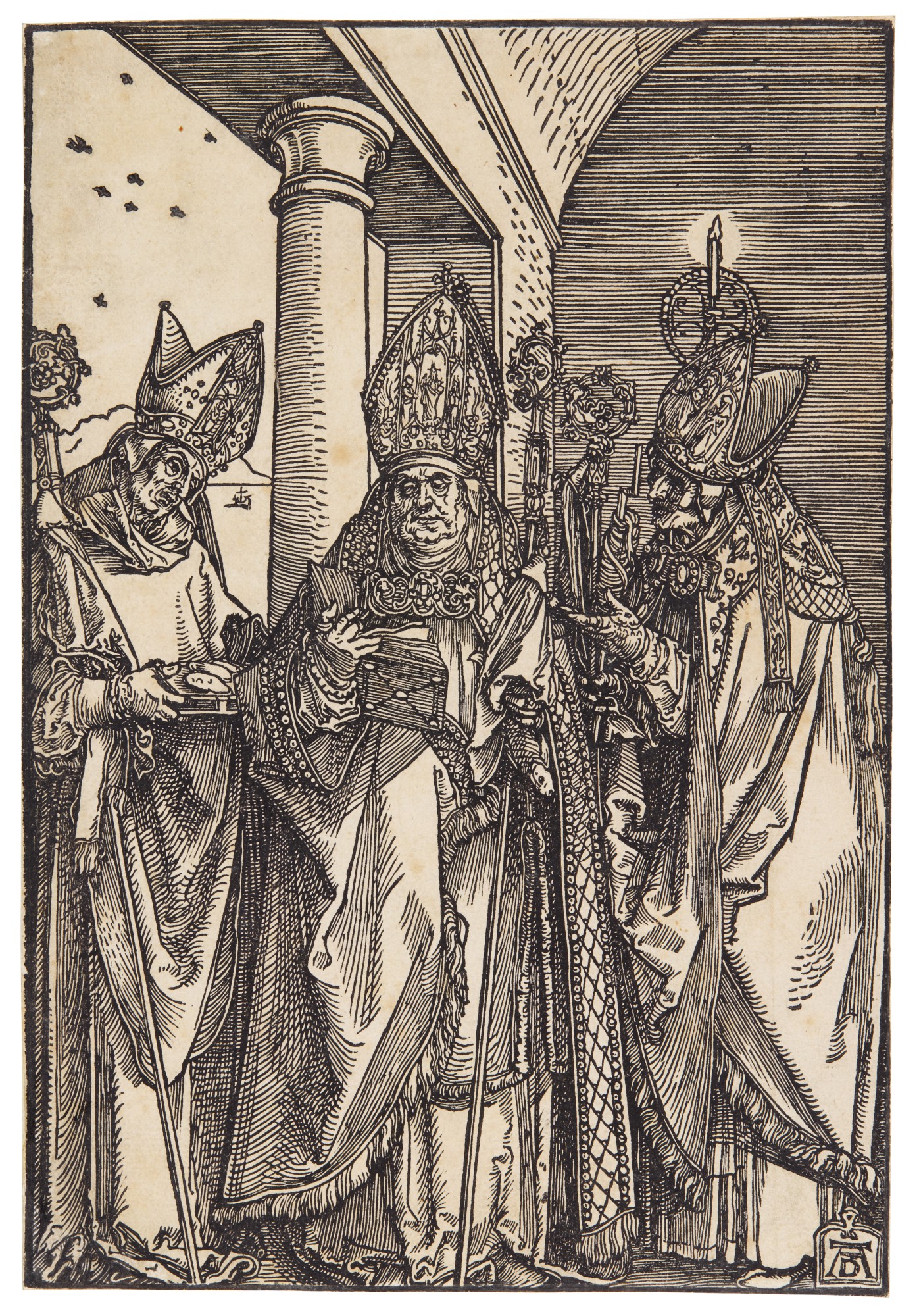 Albrecht Dürer — Saints Nicholas, Ulrich and Erasmus; and The Elevation of Saint Mary Magdalene (B. 118, 121; M., Holl. 233, 237)