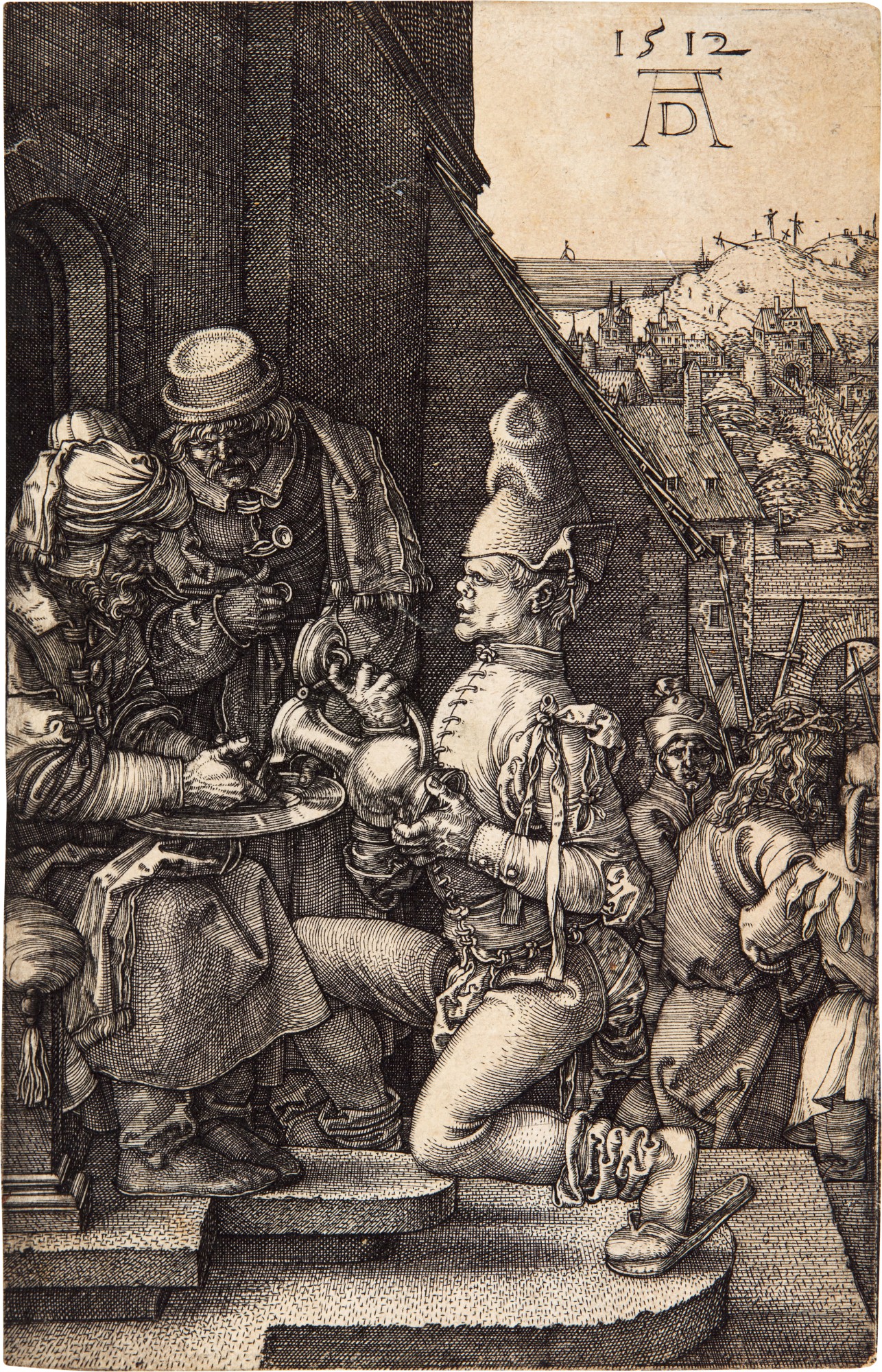 Albrecht Dürer — Pilate Washing his Hands (B., M., Holl. 11)