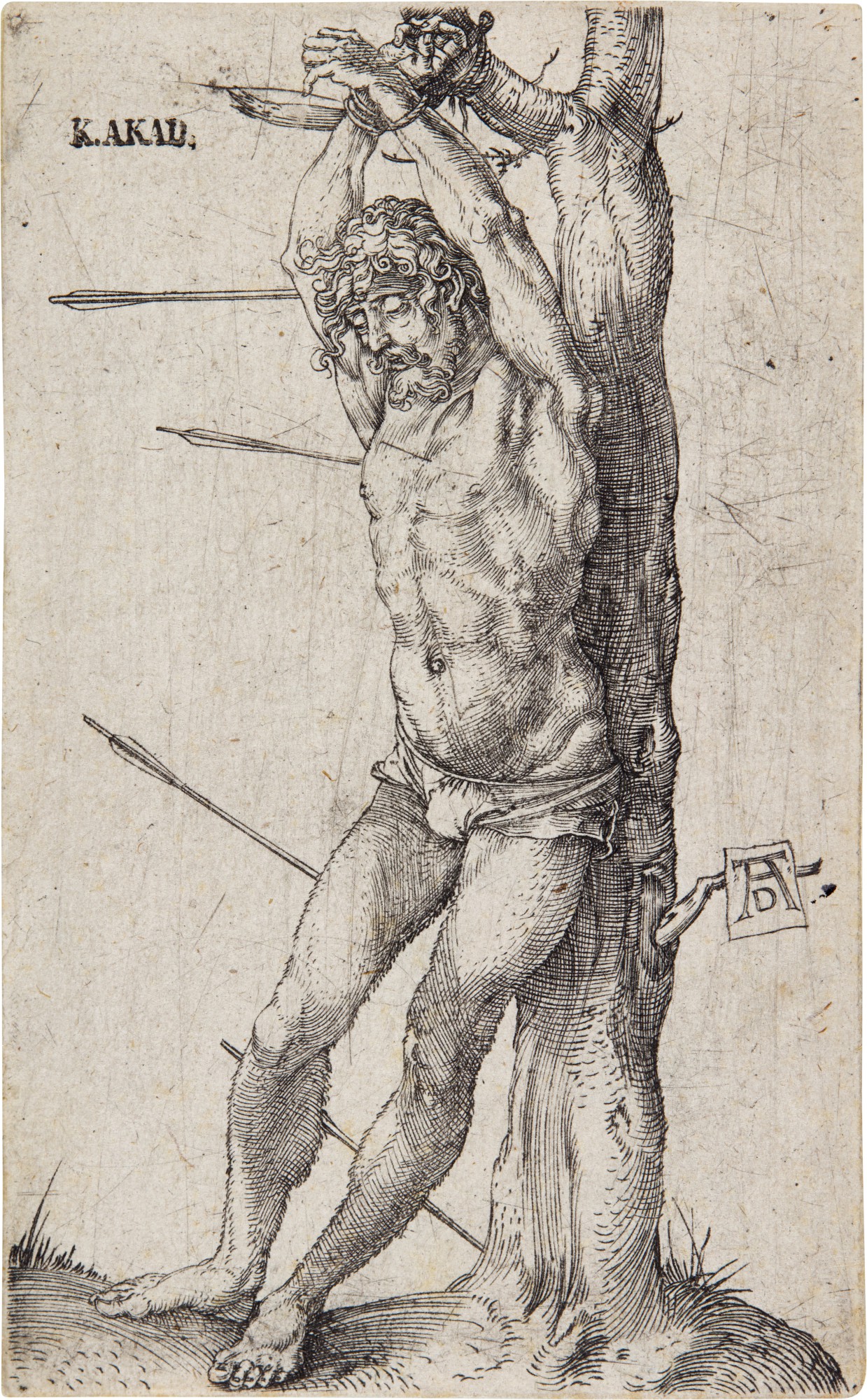 Albrecht Dürer — Saint Sebastian at the Tree (B. 55; M., Holl. 62)