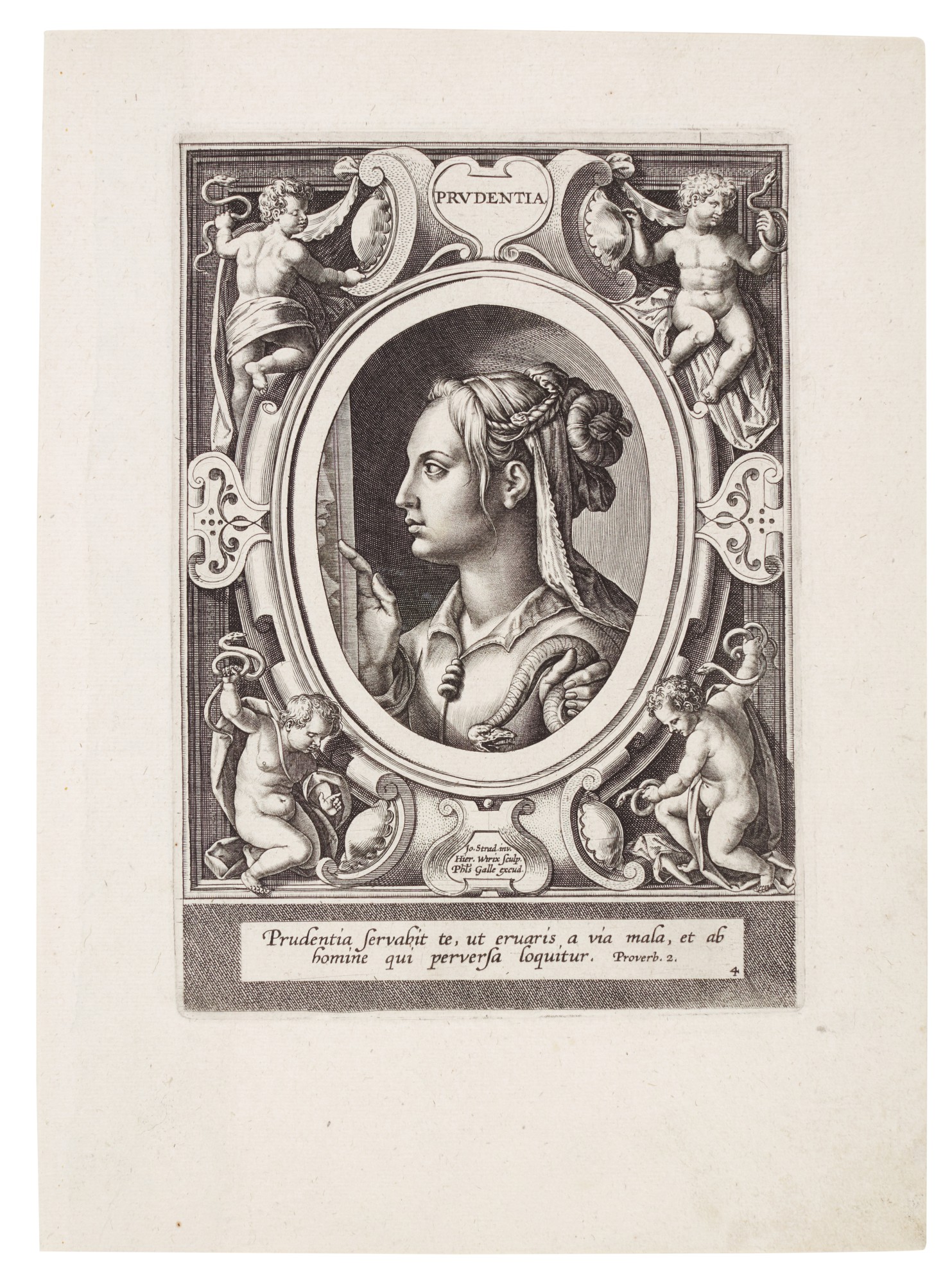 After Jan van der Straet, called Stradanus — The Seven Virtues (New Holl. 263-270)