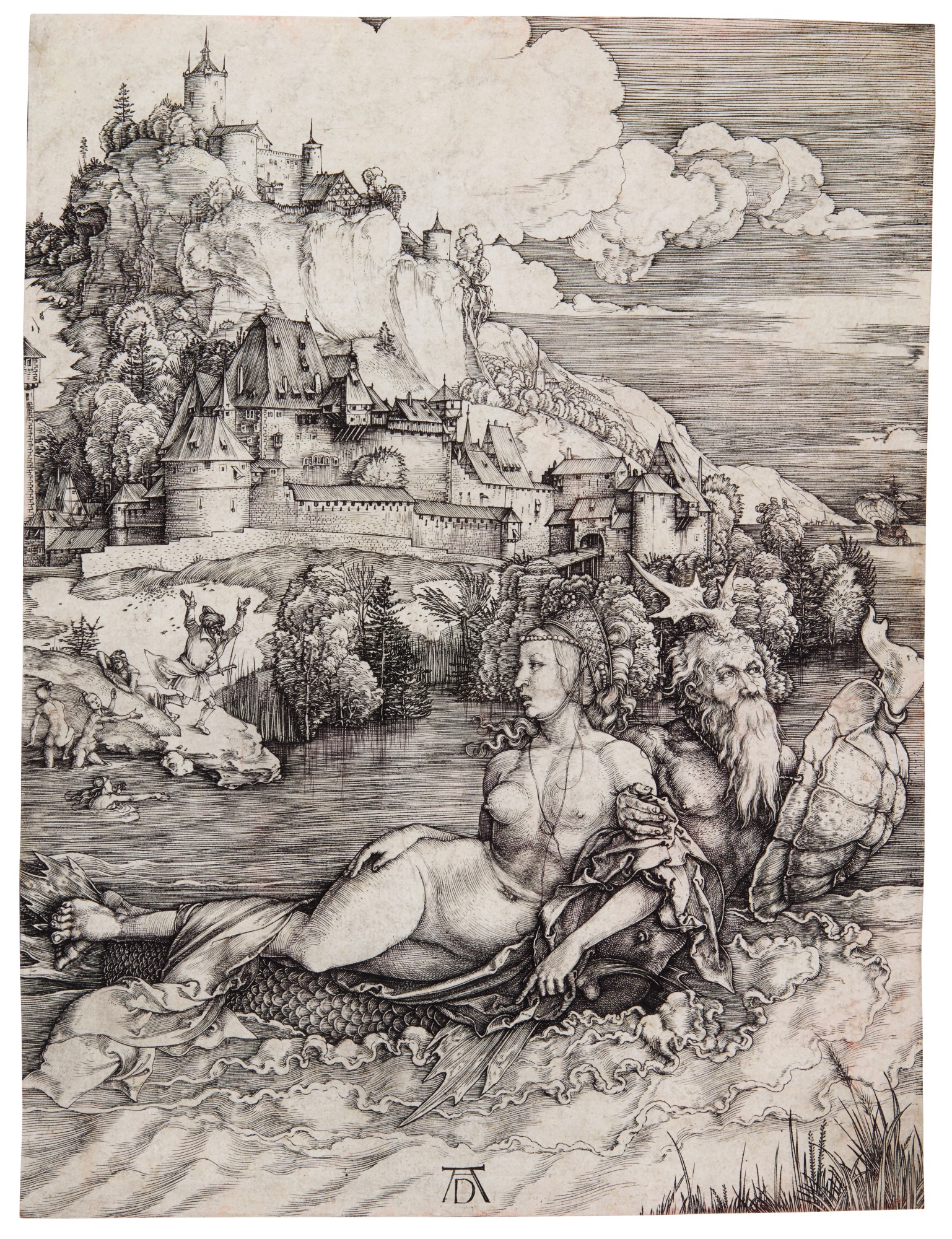 Albrecht Dürer — The Sea Monster (B. 71; M., Holl. 66)
