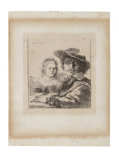 Self Portrait with Saskia (B., Holl. 19, New Holl. 158, H. 144)